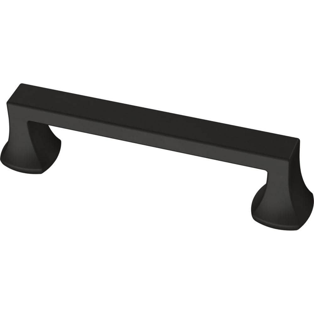 Liberty Mandara 3-3/4 in. 96 mm Matte Black Drawer Pull 12-Pack