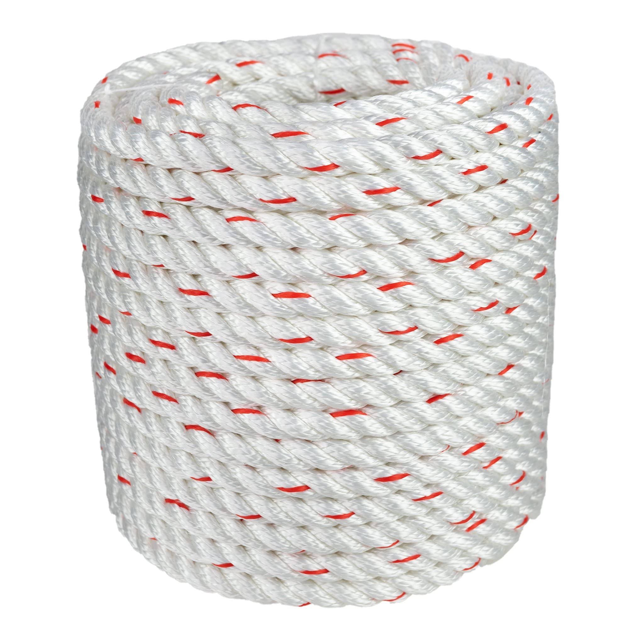 Arborist Bull Rope | High Strength Polyester | Tree Hoist Rigging Line | 3/4 inch x 200 Feet, No Eye Splice