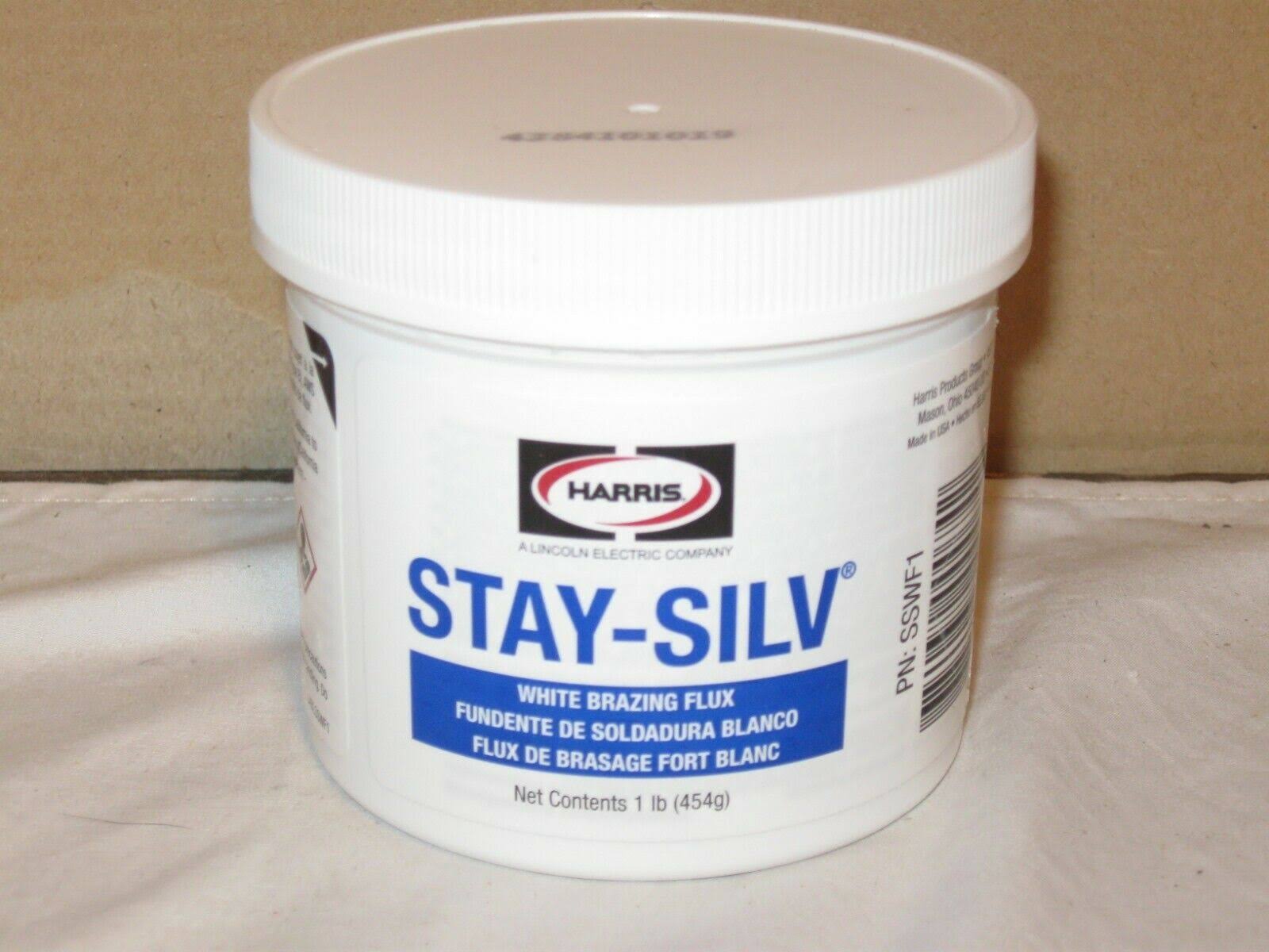 Harris SSWF1 Stay Silv Brazing Flux 1 lb Jar White