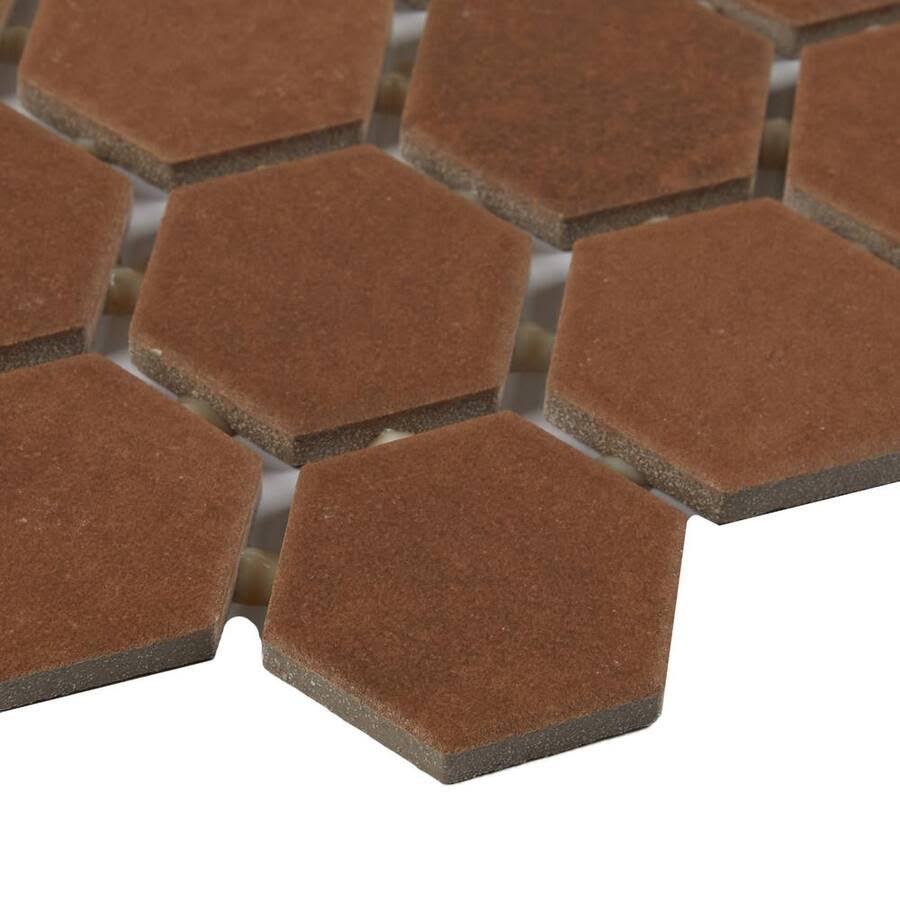 Daltile Moroccan Concrete Charcoal 11 in. x 10 in. Glazed Ceramic Hexagon Mosaic Tile (0.81 Sq. ft./Each)