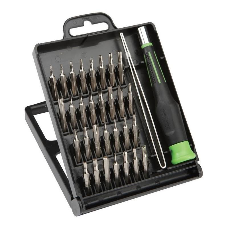 32 PC Precision Screwdriver Set with Tweezers