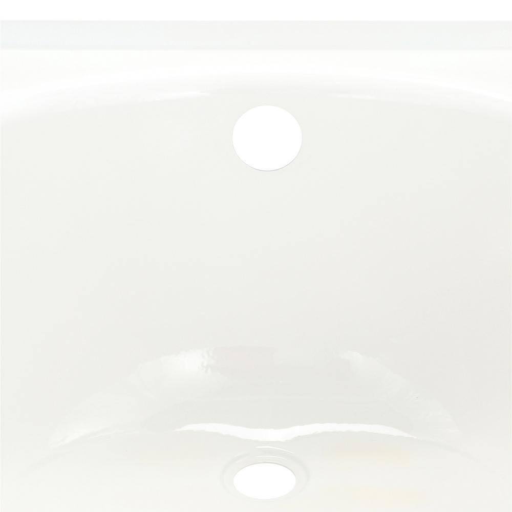 American Standard New Salem 14.25 in. H x 30 in. W x 60 in. L White Bathtub