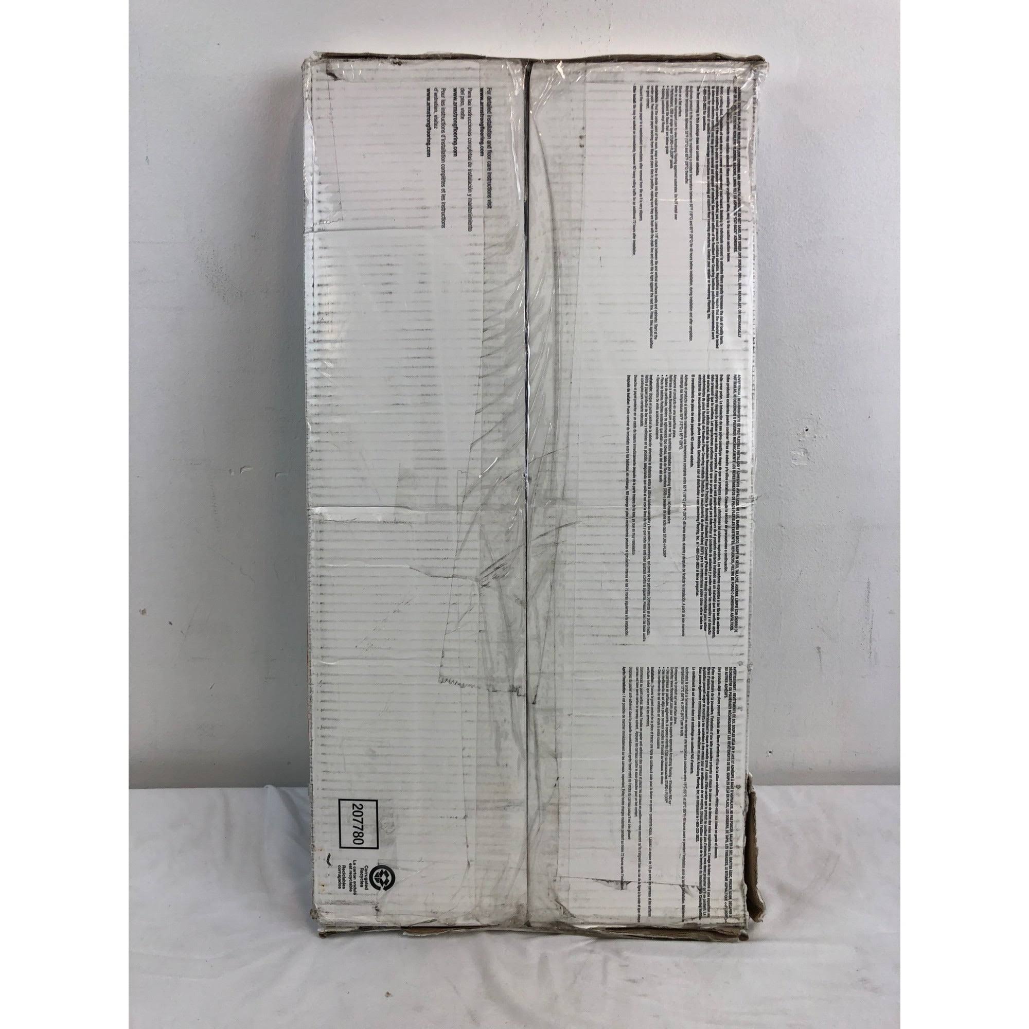 Armstrong 12x24 Gray Travertine Vinyl Peel and Stick Tile, Size: 12 x 24