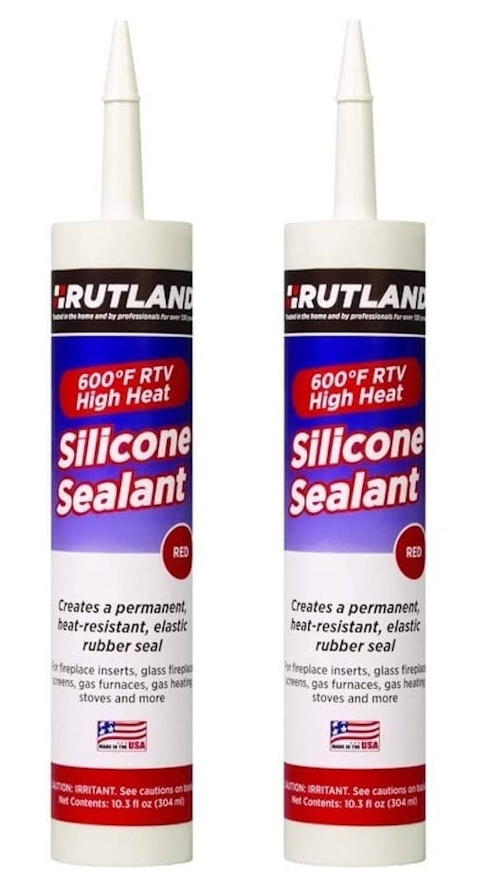 Rutland 76R Silicone Sealant, Red, 10.3 oz Cartridge