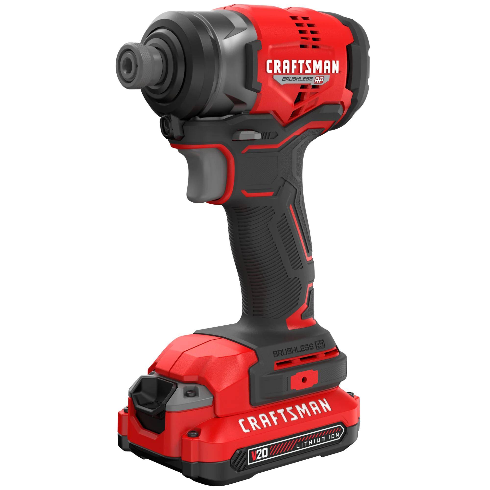 Craftsman V20 RP 20-Volt Max Variable Speed Brushless Cordless Impact Driver (2-Batteries Included)