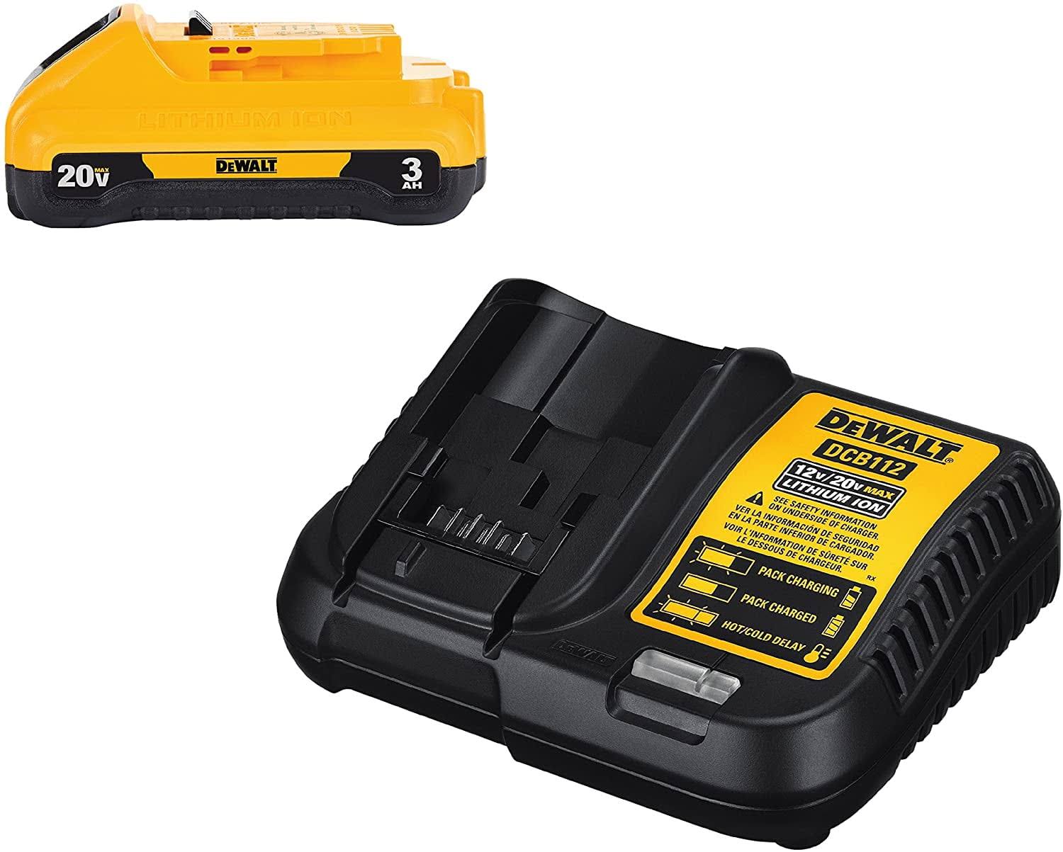 DeWalt 20V Max Battery Pack with Charger 3-Ah DCB230C