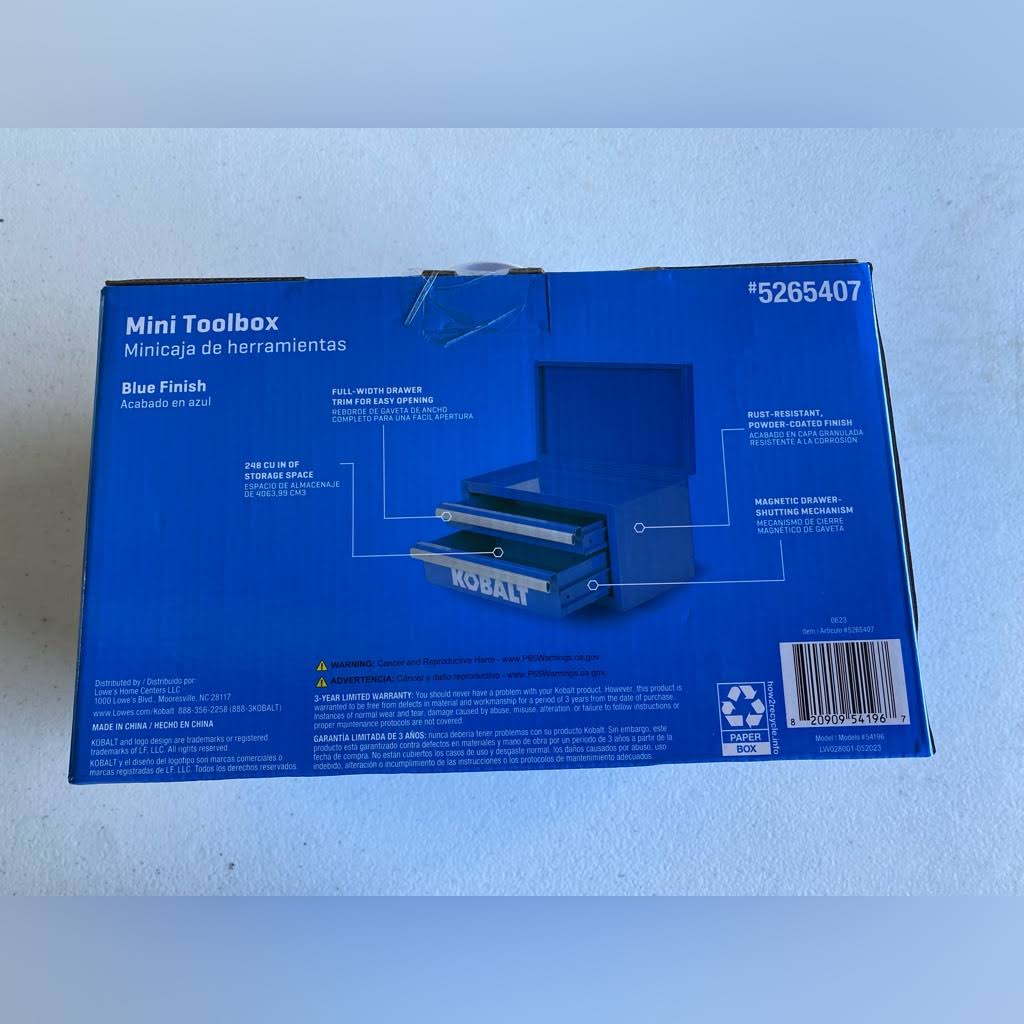 Kobalt Mini Tool Box- 25th Anniv. Edition- Blue