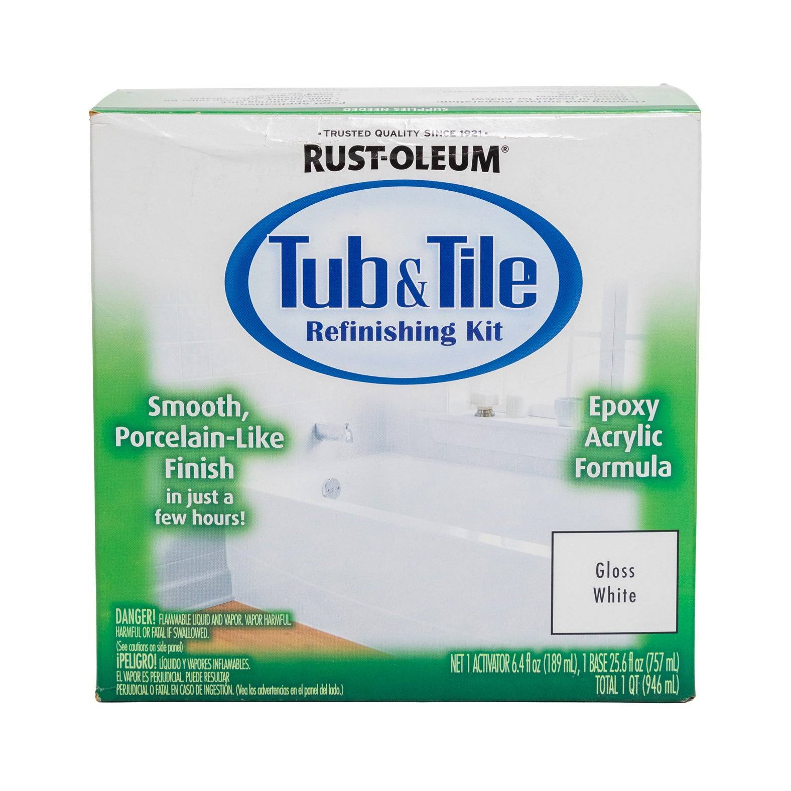Rust-Oleum Tub & Tile Refinishing Kit White, 1 qt.