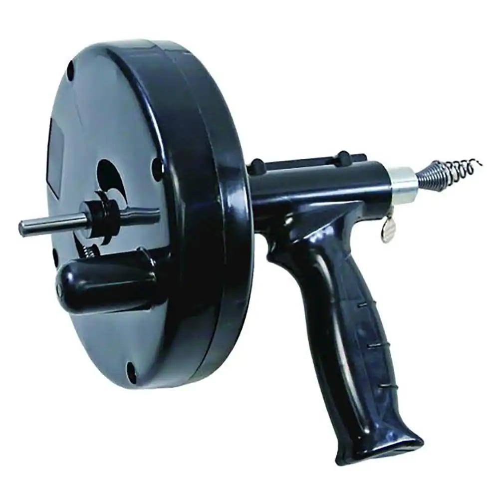 15 ft. Drum Auger Steel Plumbing Drain Snake with Drain Cleaning Cable