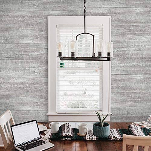 Urban Decor Magicwood Urban Decor Vinyl Wall Panels with Vintage Farmhouse Wood Pattern Easy Peel and Stick Self Adhesive Tiles for Kitchen Island Bed