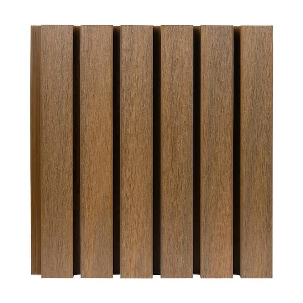 NewTechWood European Siding System 7.7 in. x 96 in. Composite Belgian Board Siding in Peruvian Teak