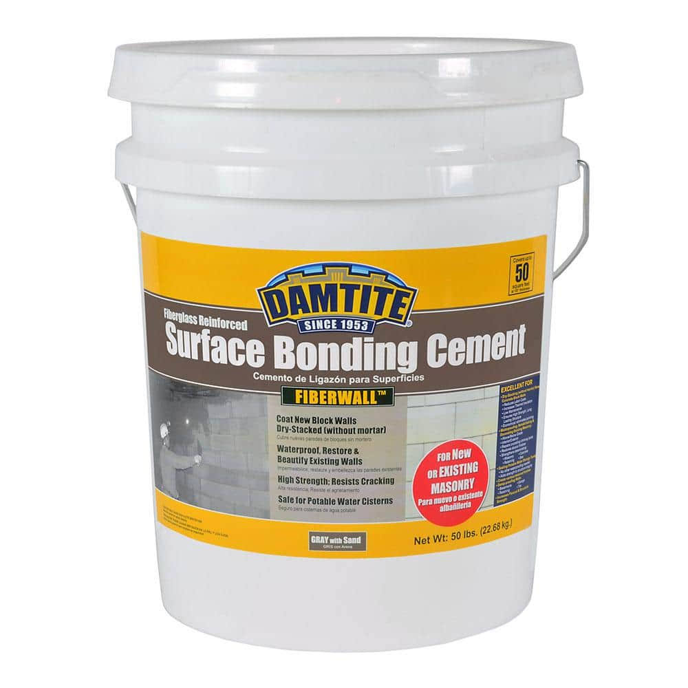 Damtite 50 lbs. Fiberwall Surface Bonding Cement in Gray