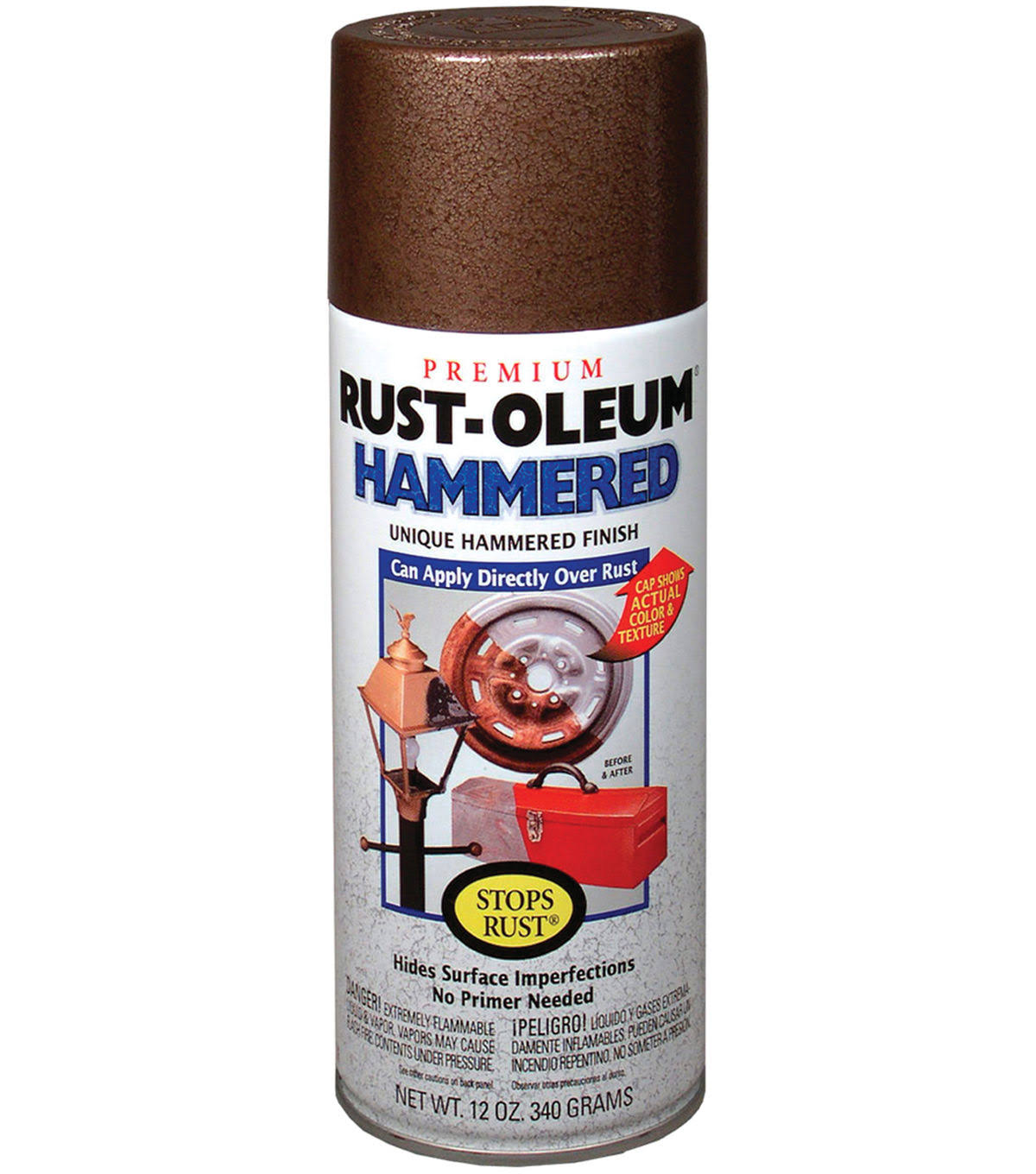 Rust-Oleum Bronze Hammered Spray Paint- 12 fl oz bottle