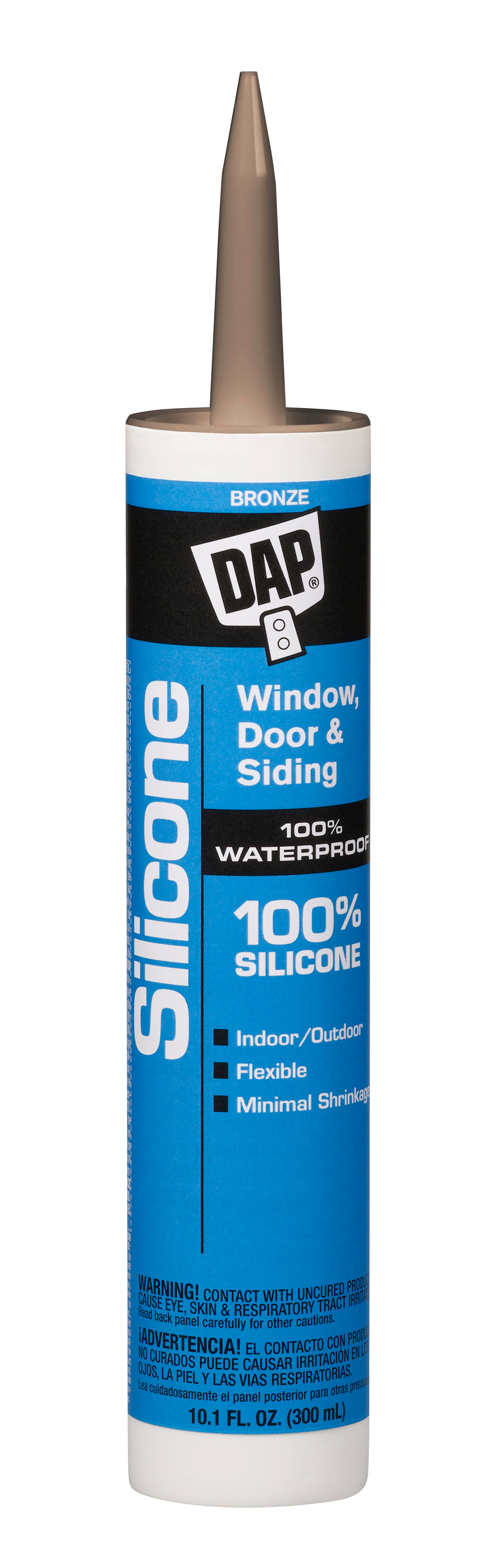 Dap Multi-Purpose Bronze Silicone Sealant- 10.1 oz tube