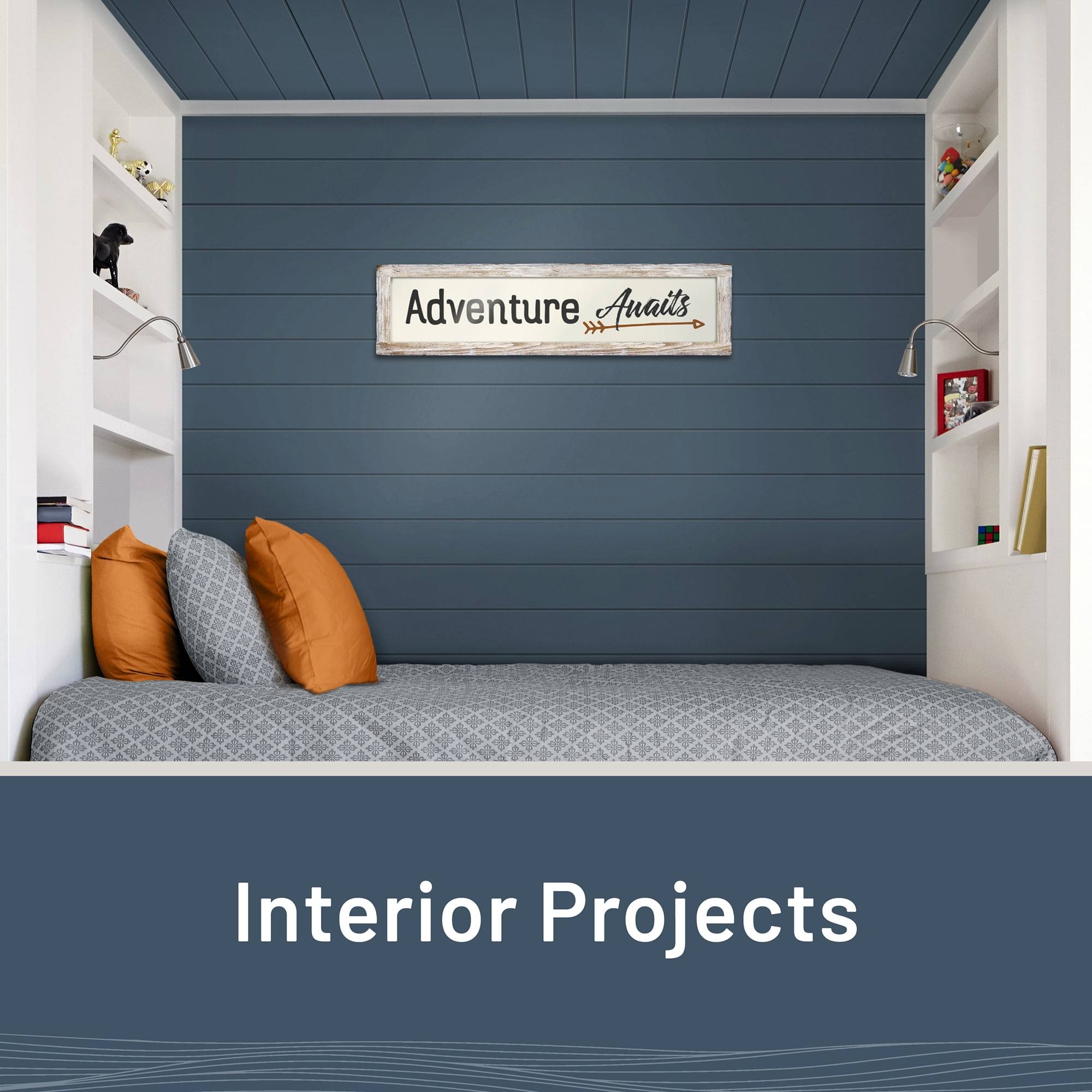 UFP-Edge Timeless 1 in. x 6 in. x 6 ft. Cavalry Blue Smooth Nickel Gap Shiplap (6-pack)