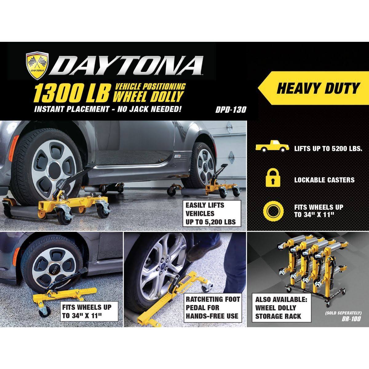 Daytona Wheel Dolly Storage Rack 64496