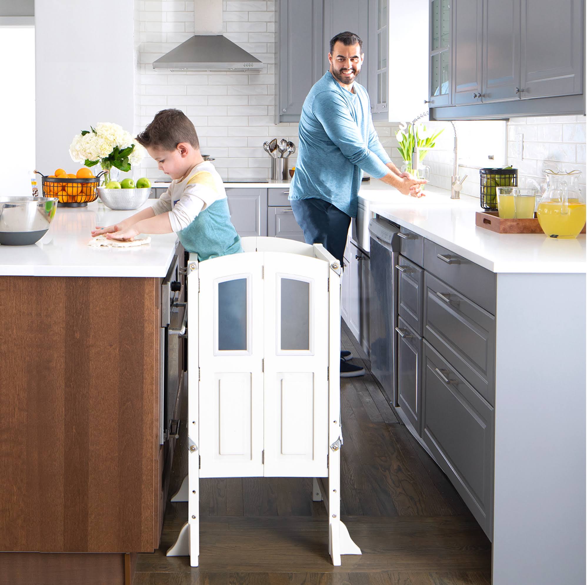 Martha Stewart Kitchen Helper Stool- Creamy White