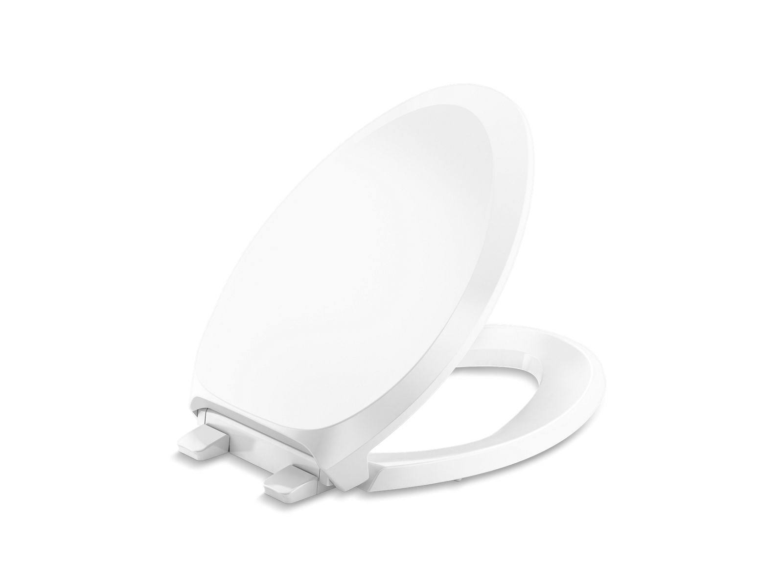 Kohler K-4713-RL French Curve ReadyLatch Quiet-Close Elongated Toilet Seat- White