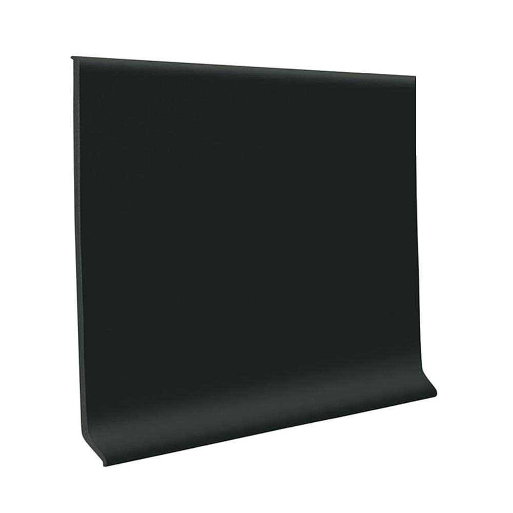 Flexco 4-in Black Dahlia Vinyl Floor Base