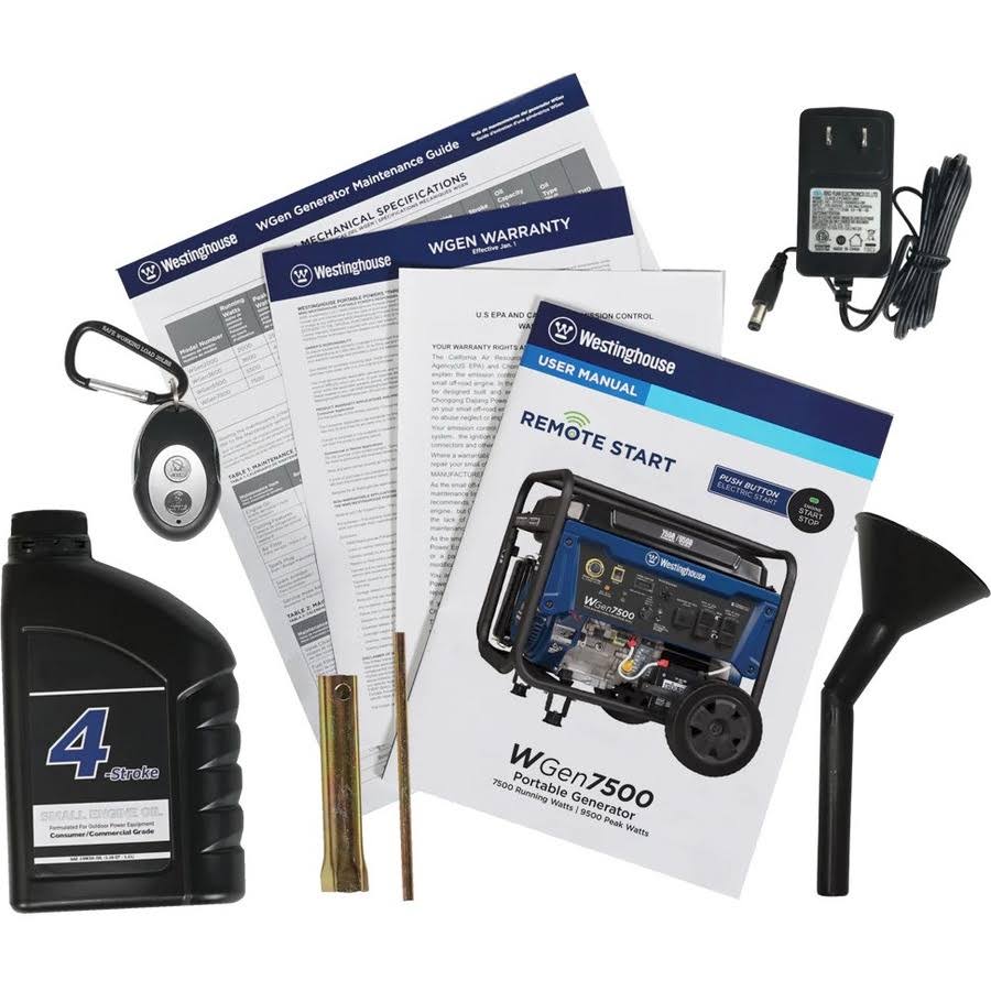 Westinghouse WGen7500 Portable Generator with Remote Electric Start