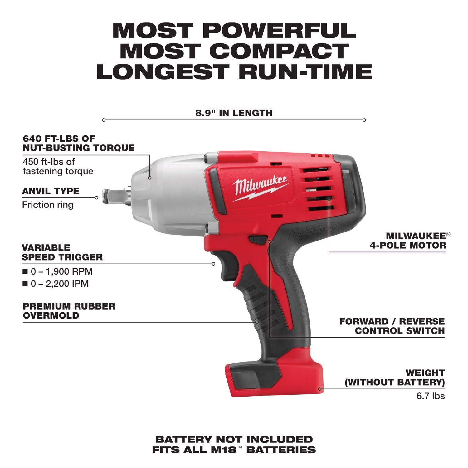 Milwaukee 2663-20 M18 1/2