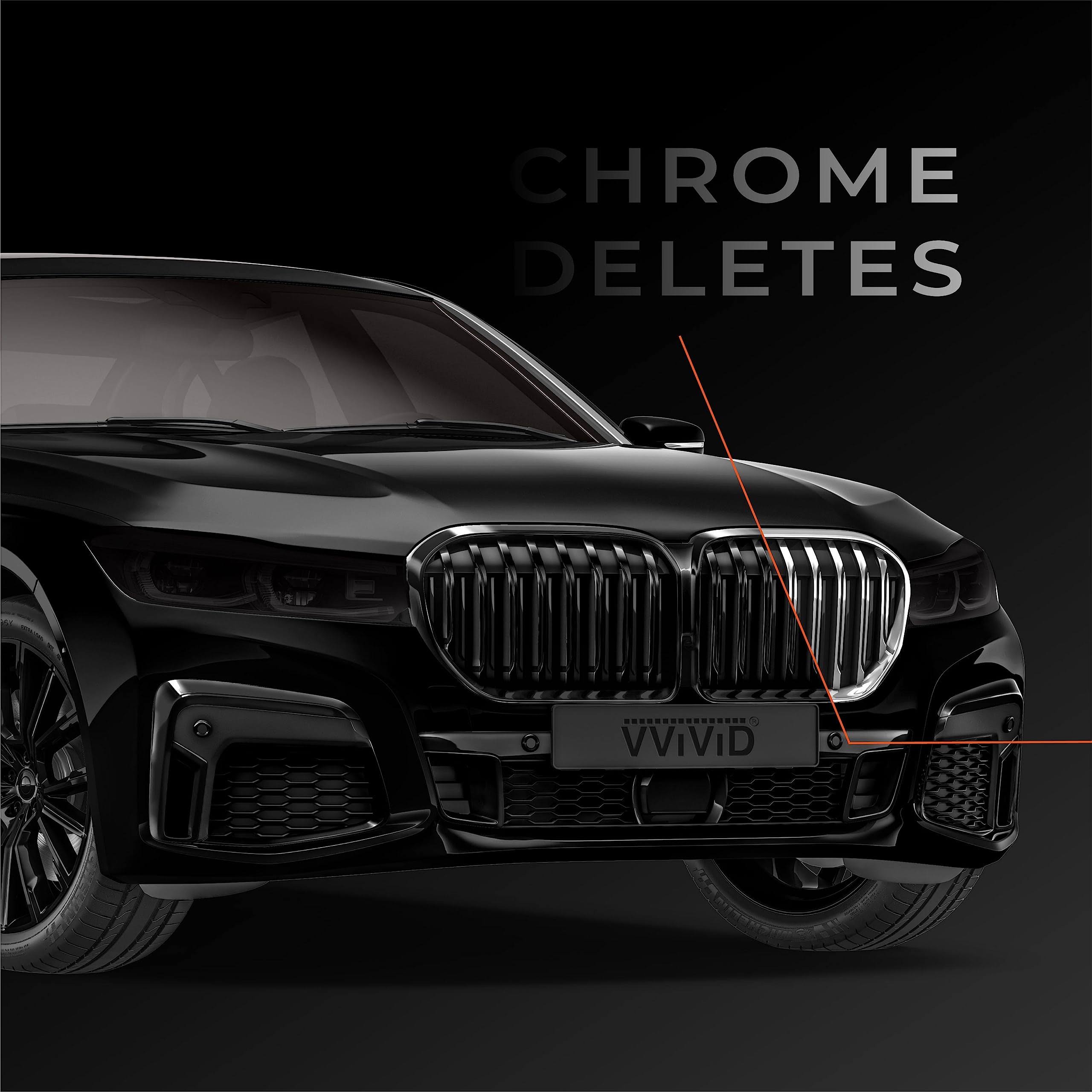 VViViD Gloss Silver Chrome Air-Release Vinyl Adhesive Tape Roll (2 inch x 30ft)