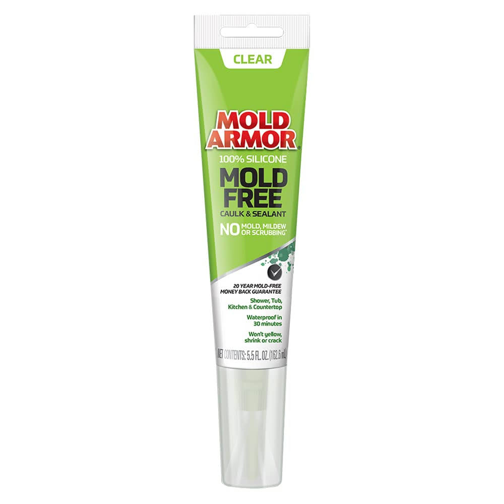 Mold Armor 5.5-oz Clear Silicone Caulk | Fg572