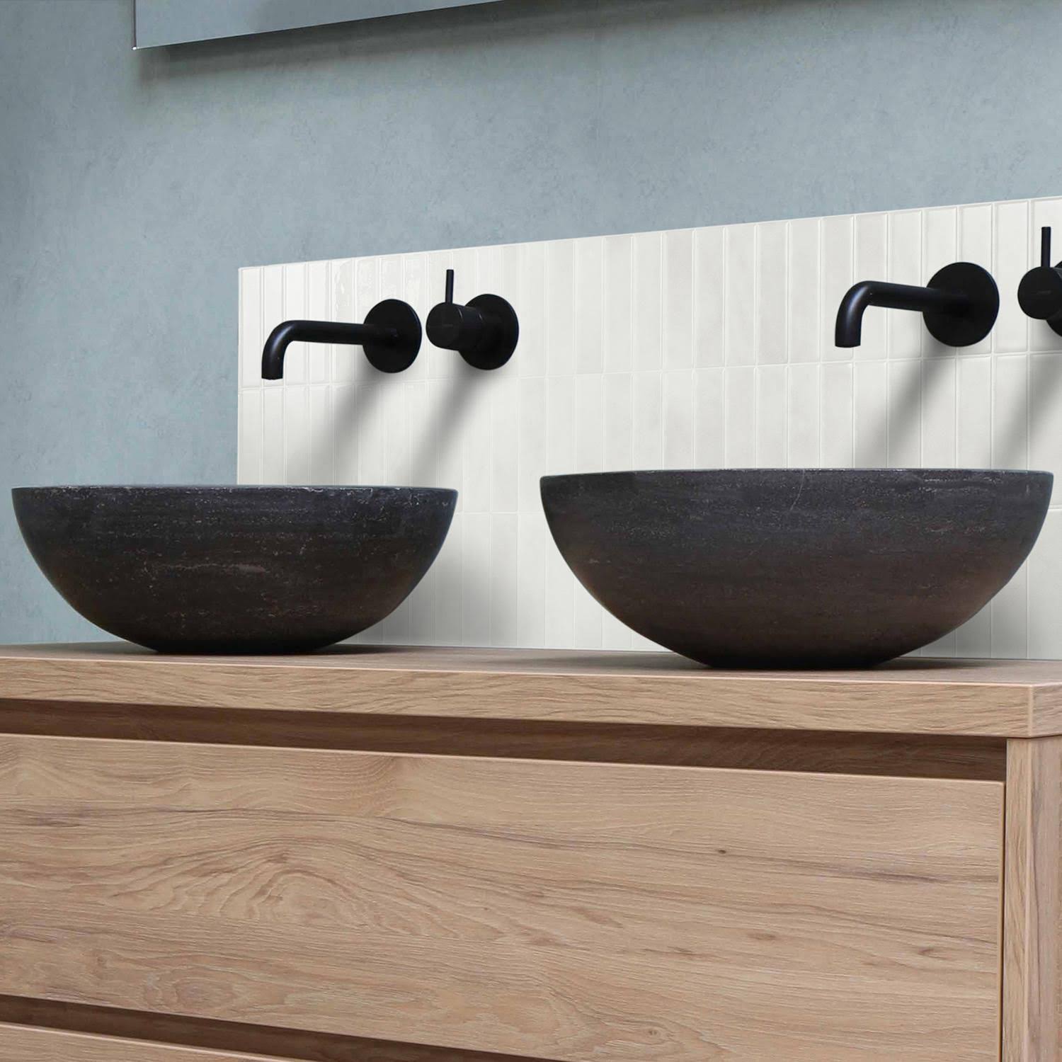 Smart Tiles Morocco Essaouira 11.43 in. x 9 in. Peel and Stick Backsplash for Kitchen, Bathroom, Wall Tile 4-Pack- Grey