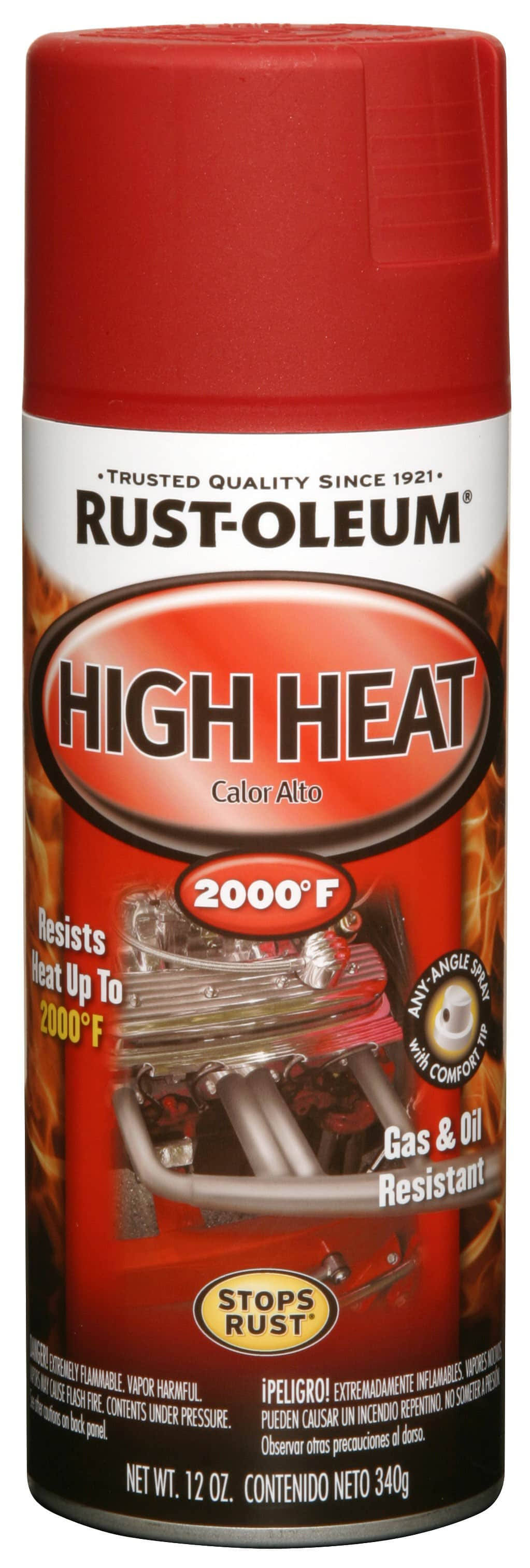 Rust-Oleum Flat Red Automotive High Heat Paint Spray 12 oz