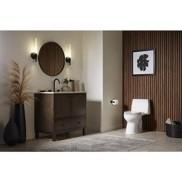 Kohler 30810-0 Santa Rosa One-Piece Compact Elongated 1.28 GPF Toilet with Revolution 360 Swirl Flushing Technology