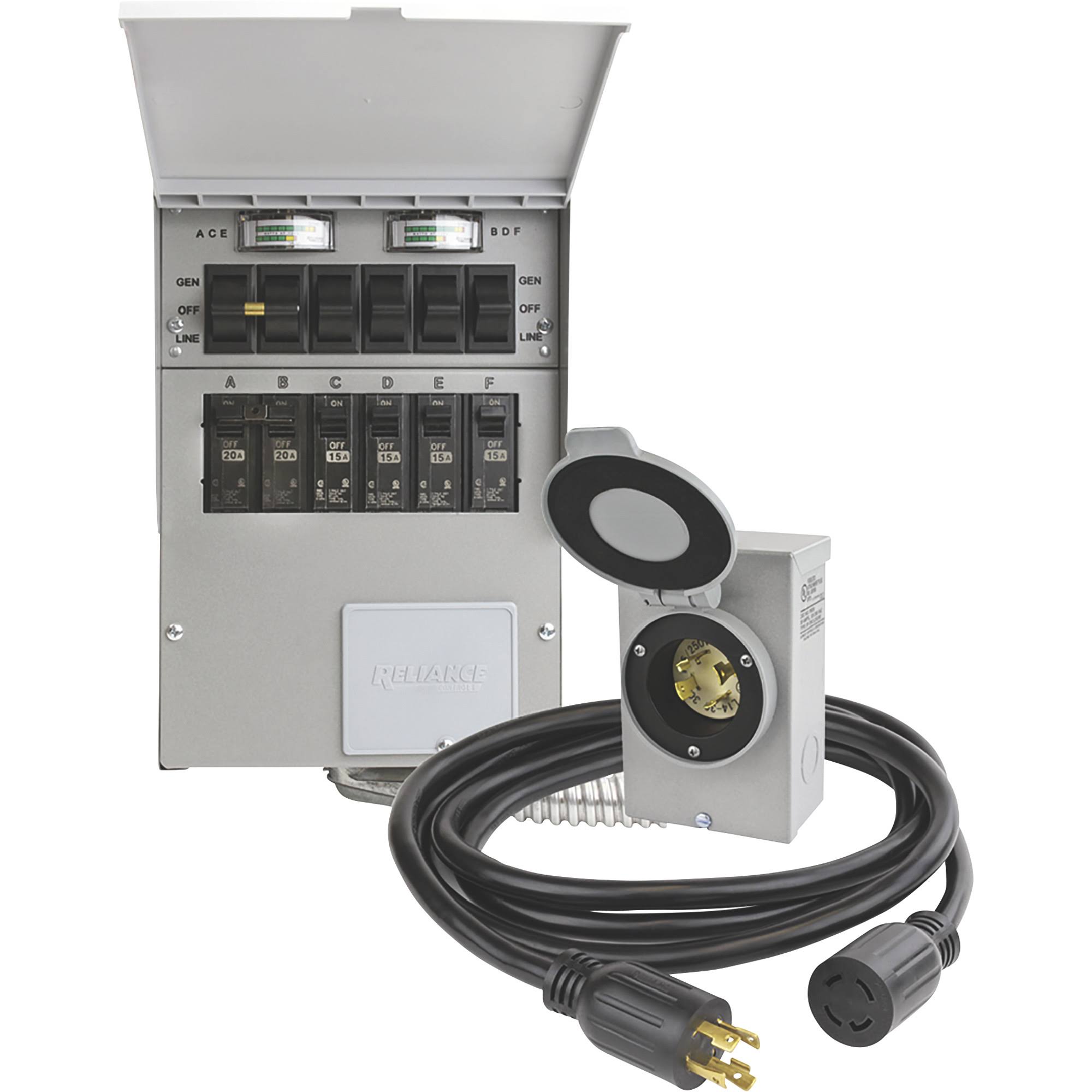 6-Circuit Transfer Switch Kit, Reliance, 306CRK