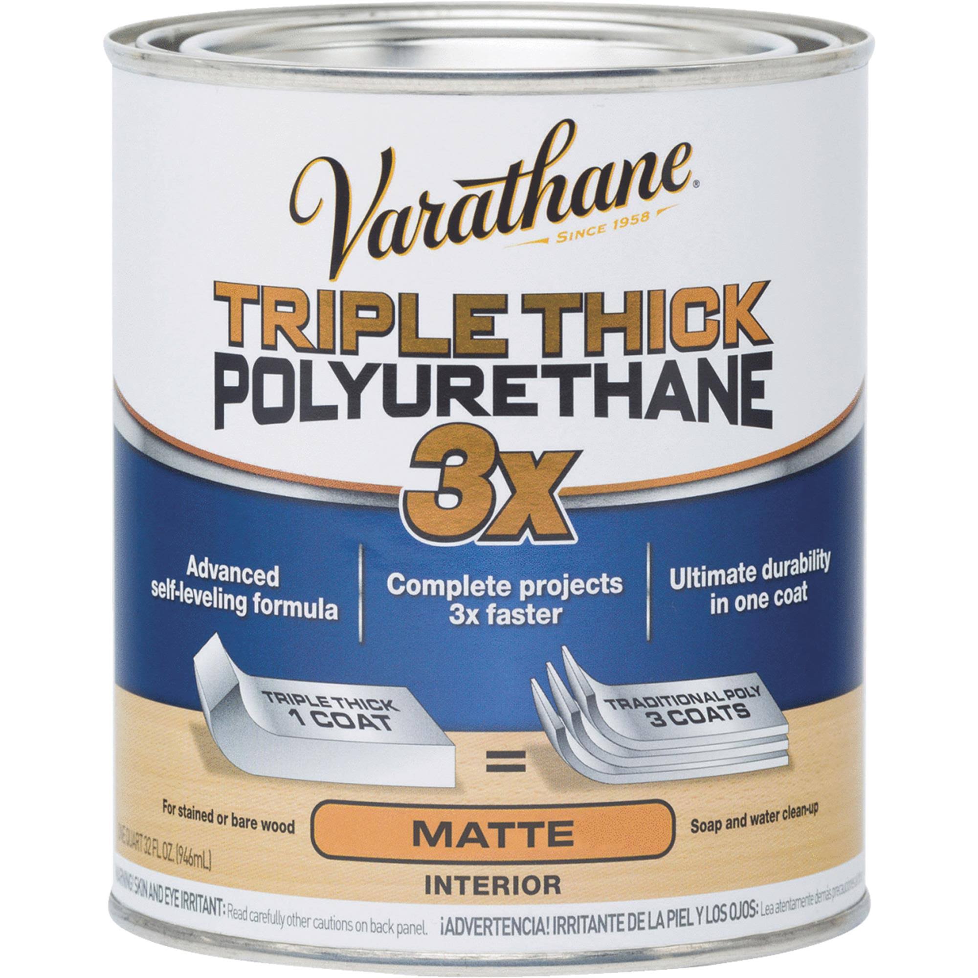 Varathane Triple Thick Polyurethane Matte- 1 qt