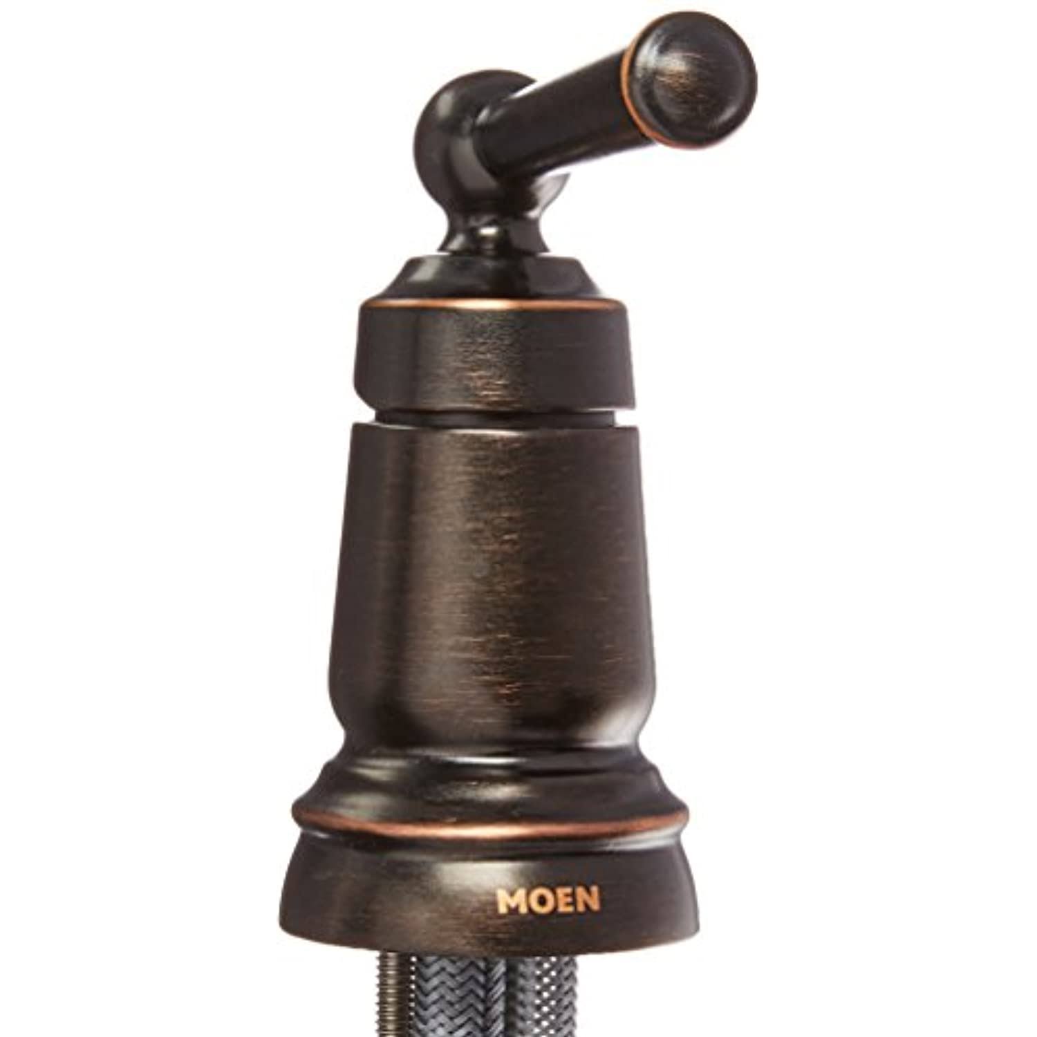 Moen 87042BRB One-Handle High Arc Kitchen Faucet, Mediterranean Bronze