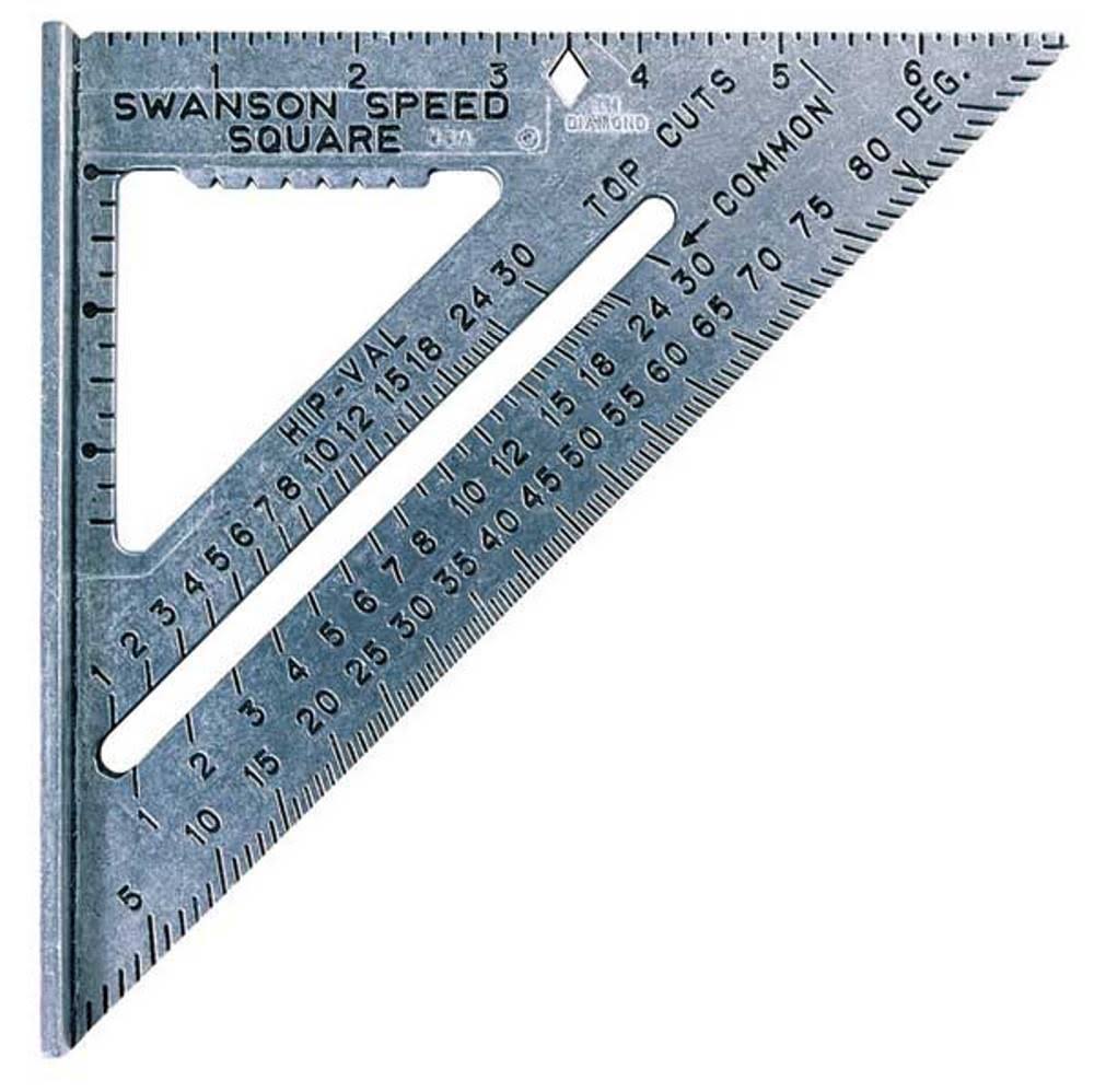 Swanson Tool Company Bulk Speed Square w/Black Markings | S0101-BULK