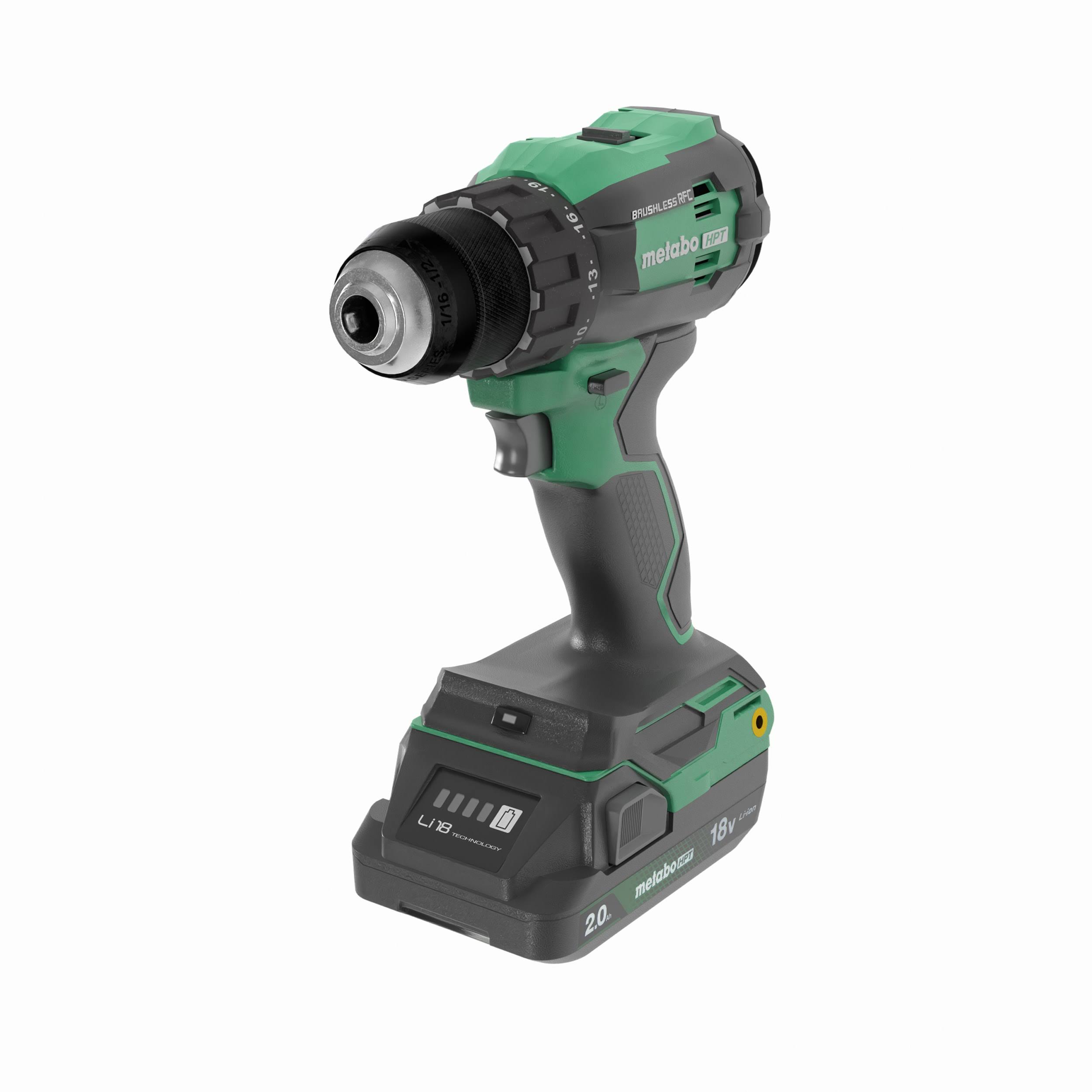 Metabo HPT KC18DEXQBM 18V Multivolt Brushless Lithium-Ion Cordless Drill Driver and Impact Driver Combo Kit with 2 Batteries (2 Ah)