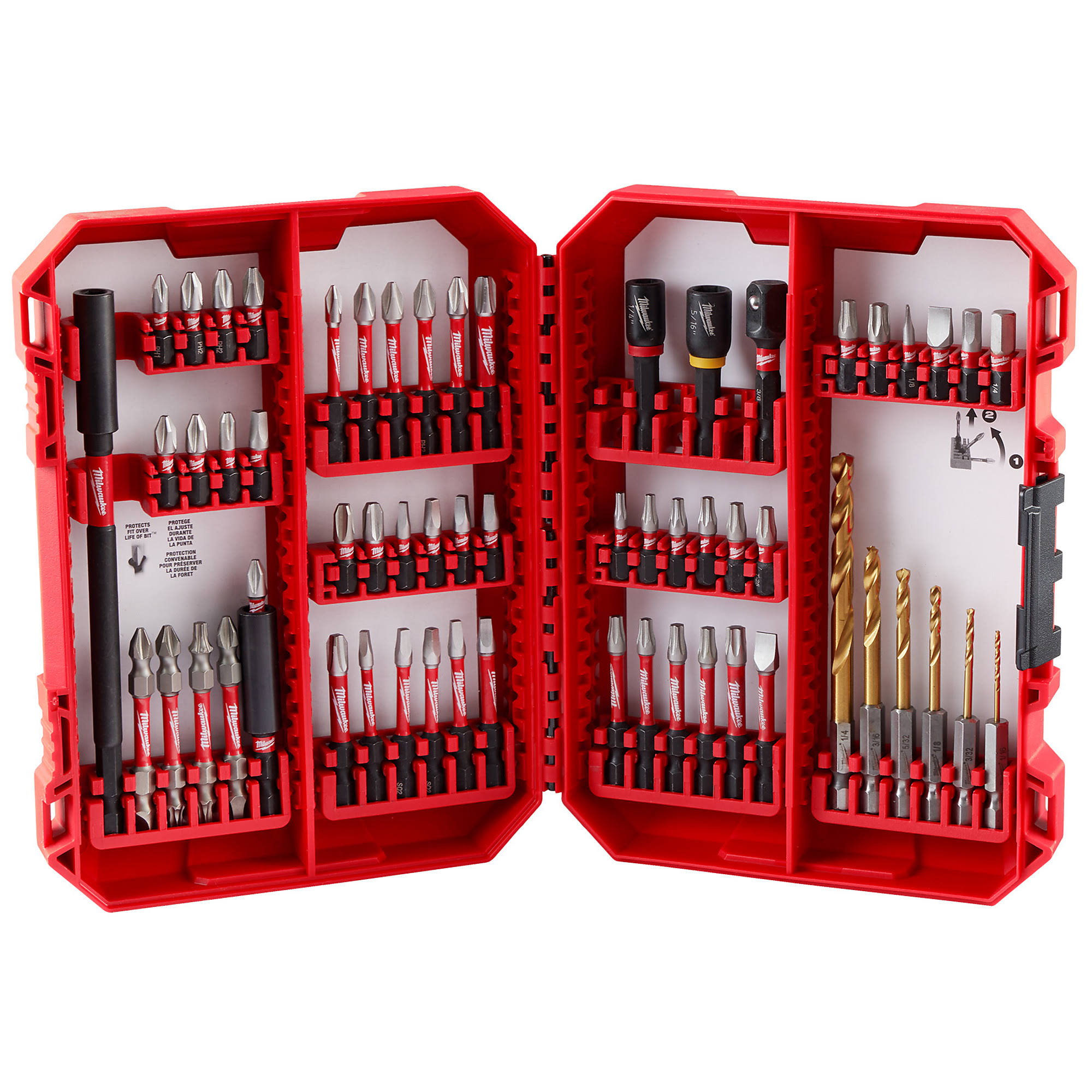 Milwaukee 48-32-4097 Shockwave Impact Duty Drill & Drive Set- 60pc