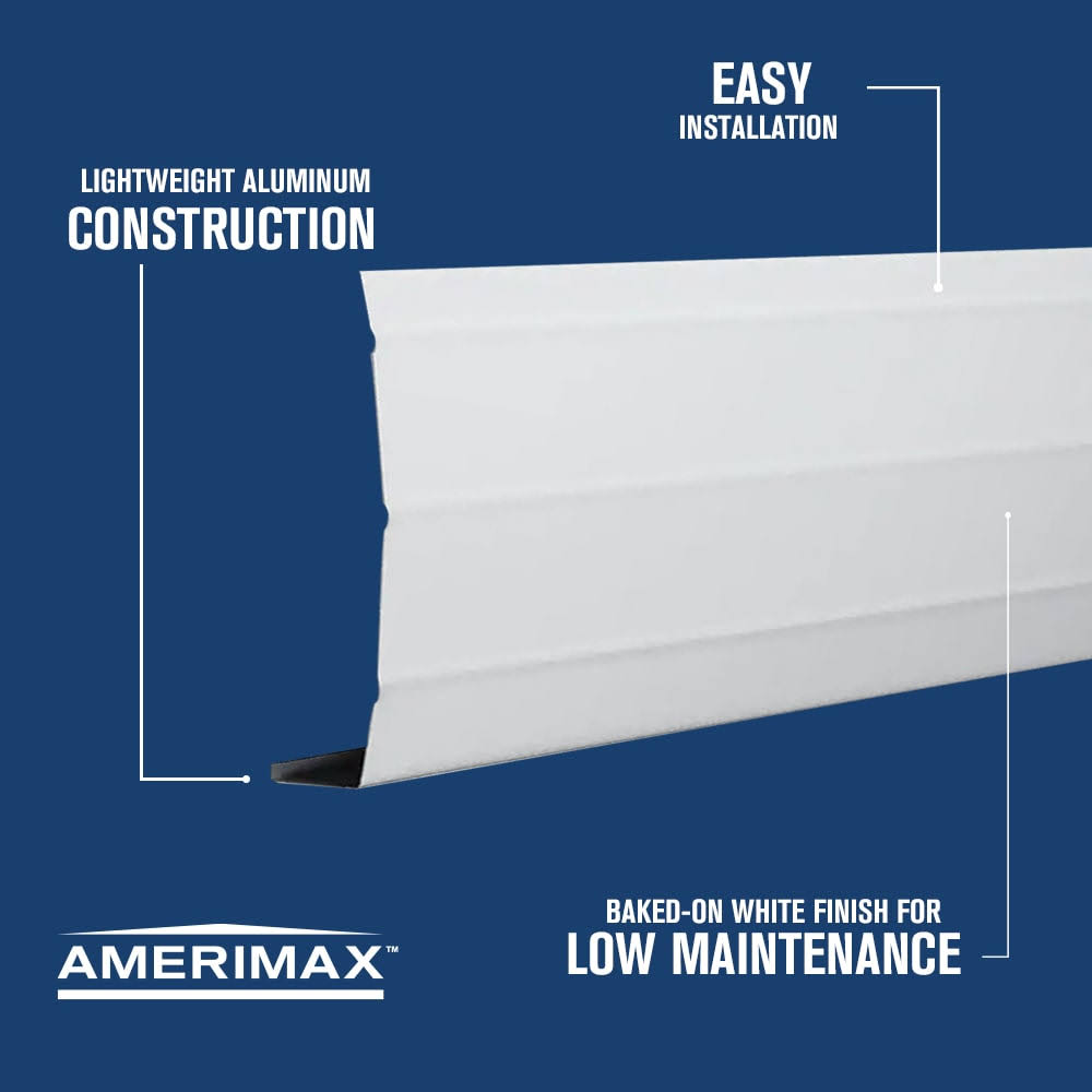 Amerimax 77103 6 in. x 12 ft. White Aluminum Fascia Trim