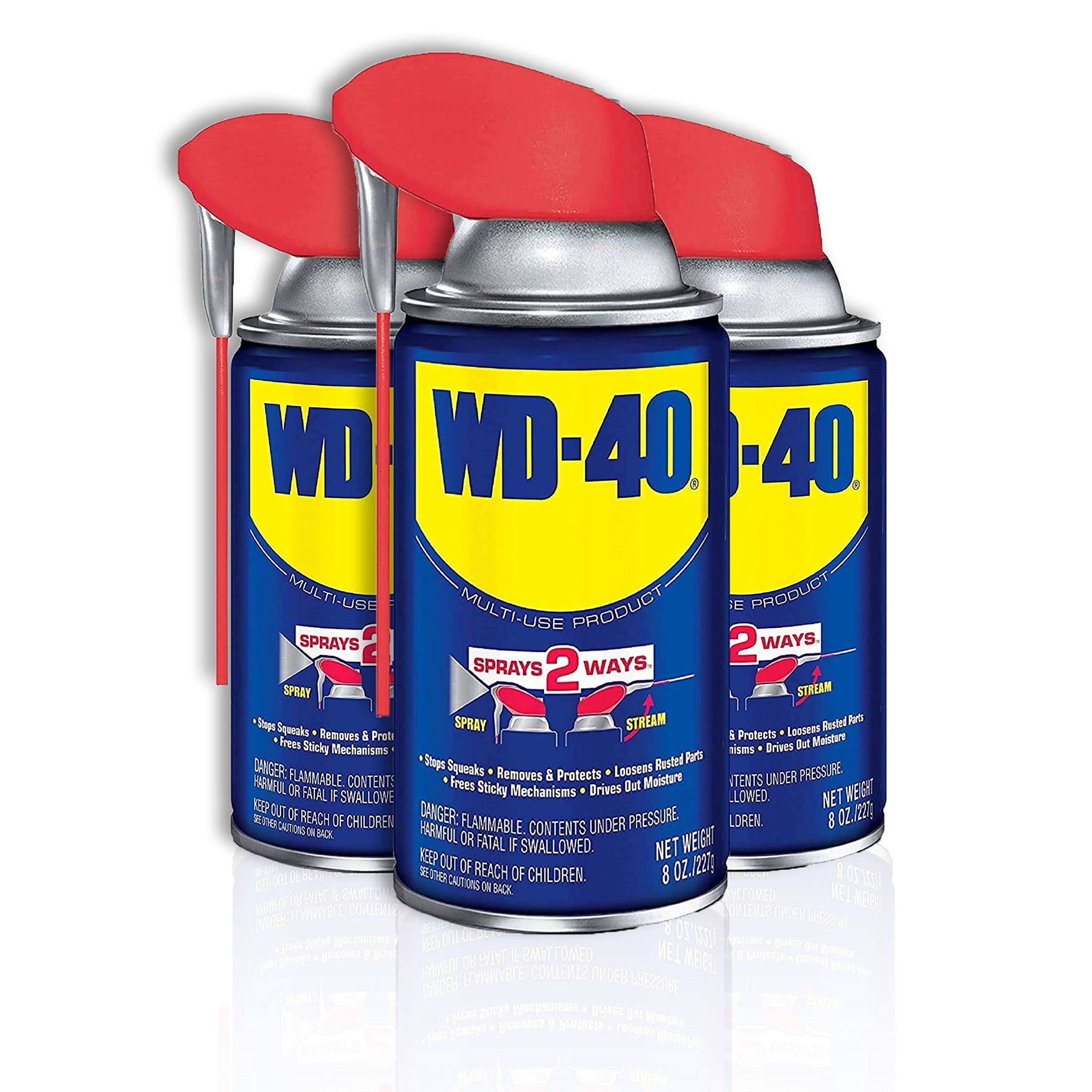 WD-40 Multi-Use Product with Smart Straw Sprays 2 Ways 8 oz 3-Pack