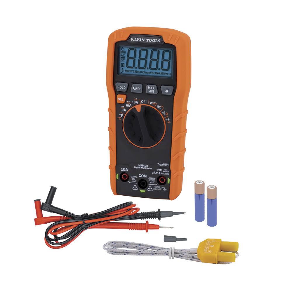 Klein Tools MM420 600V TRMS Auto-Ranging Digital Multimeter