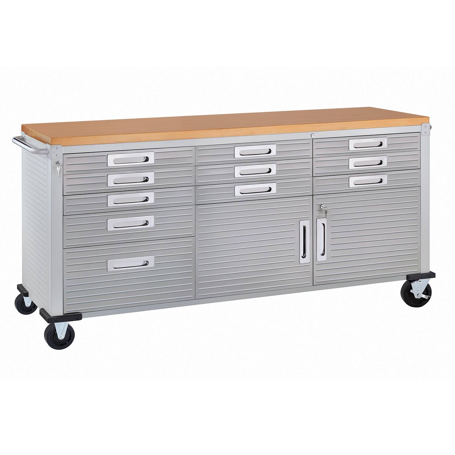 Seville Classics UltraHD Rolling Workbench- Granite