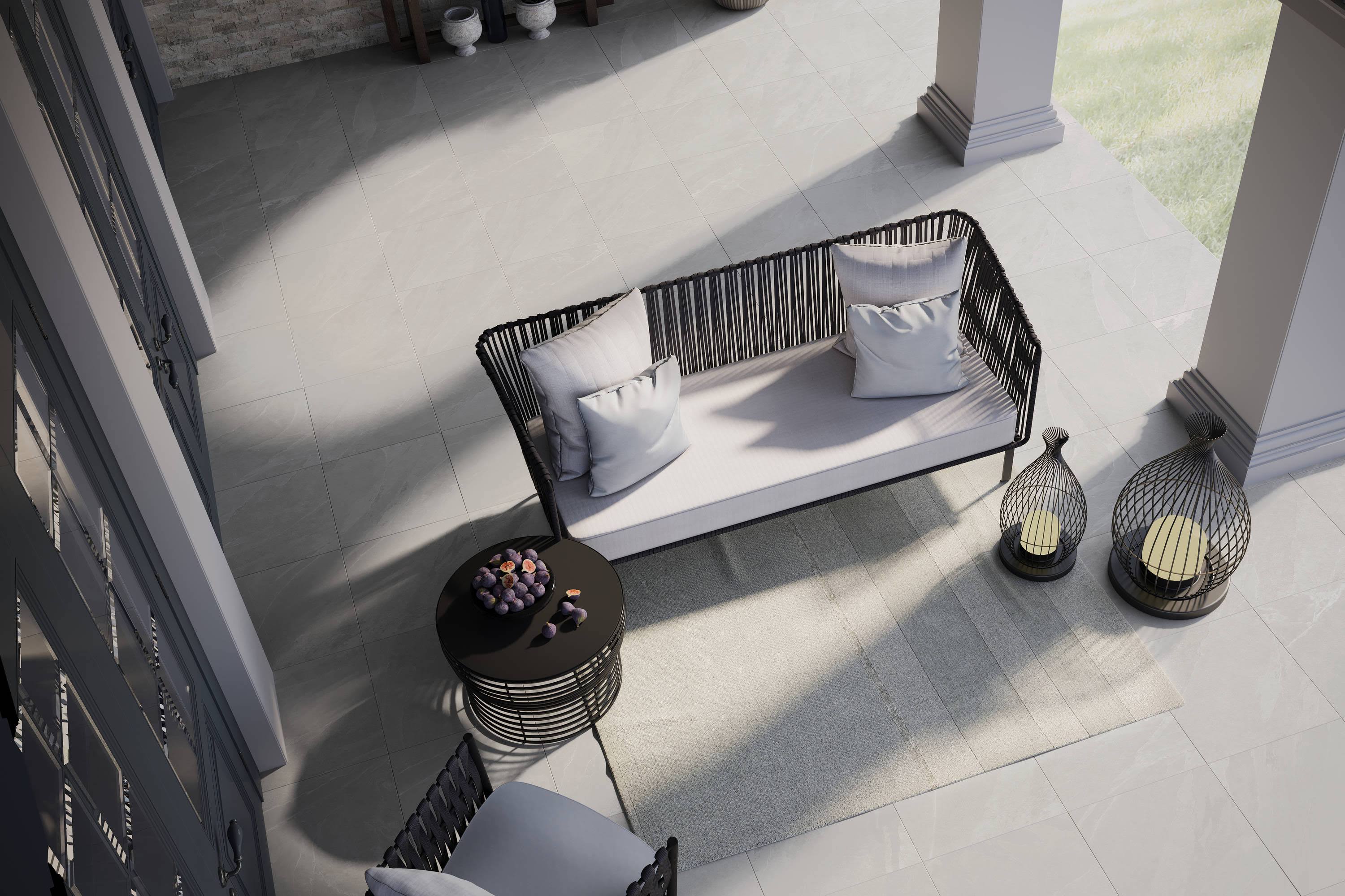 Satori 24-in L x 24-in W x 0.79-in H Sendero Mica Porcelain Paver in Gray | 1001-0311-1