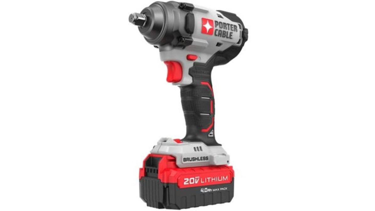 Porter Cable Mid Torque Impact Wrench Kit 20V 0.50