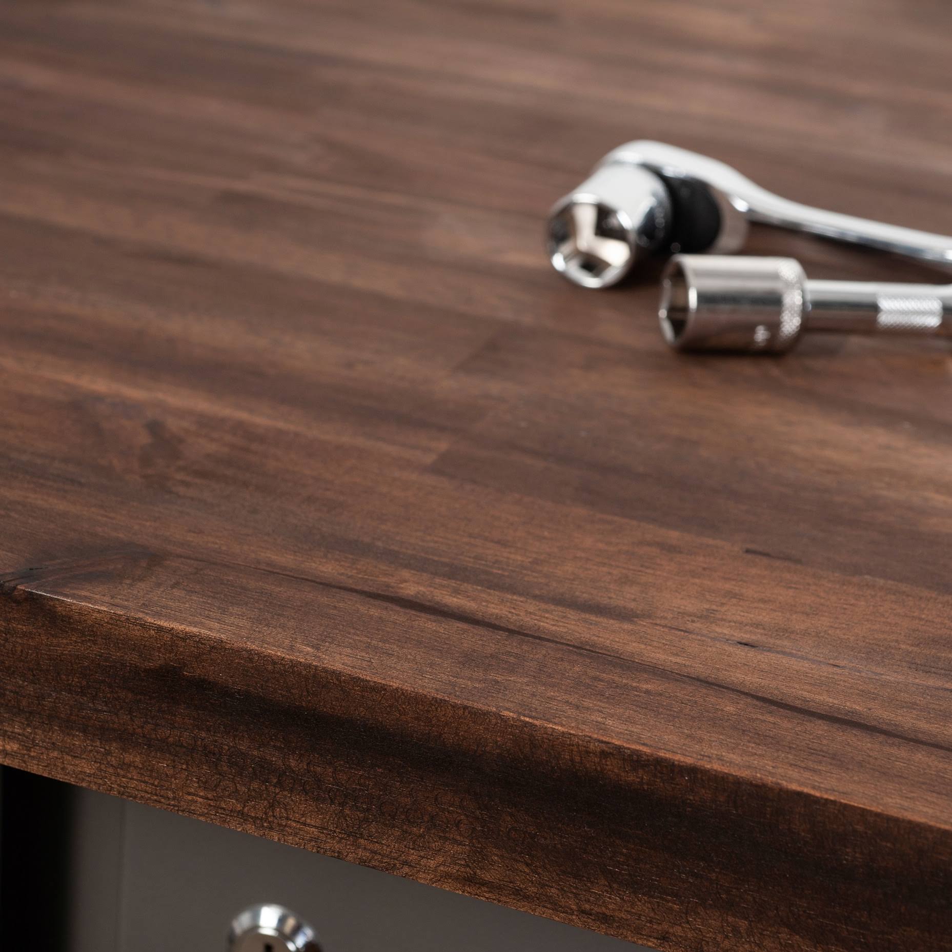 Sparrow Peak 72-in x 30-in x 1.5-in Espresso Stained Straight Butcher Block Acacia Countertop in Brown | 1530FJACAESP-72