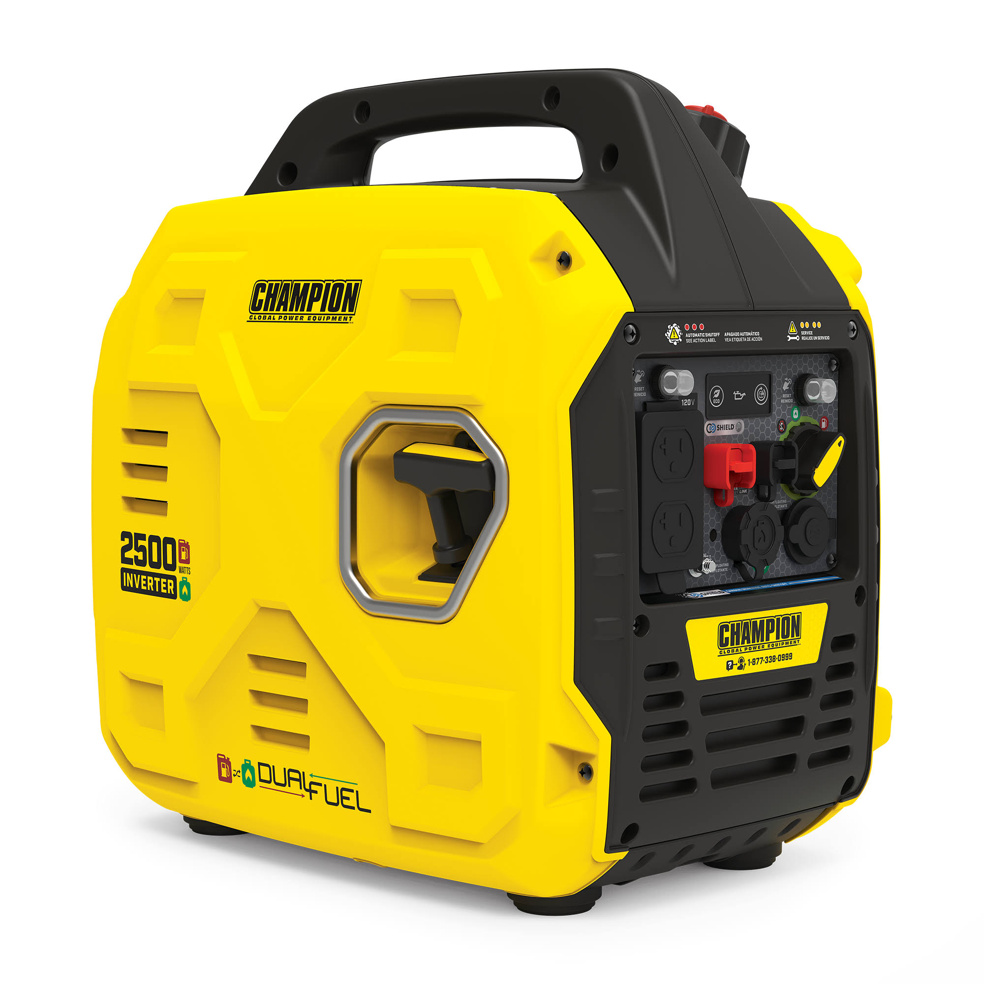 Champion Power Equipment 201183 2500-Watt Ultralight Portable Dual Fuel Inverter Generator with Co Shield