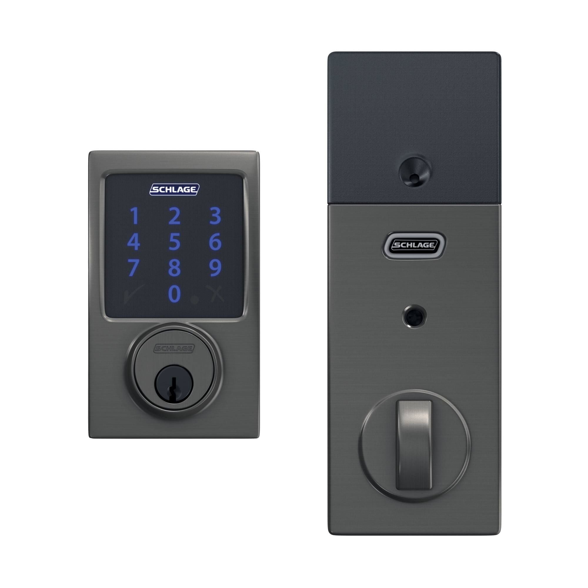 Schlage BE469NX-CEN Connect Century Touchscreen Electronic Deadbolt- Satin Nickel