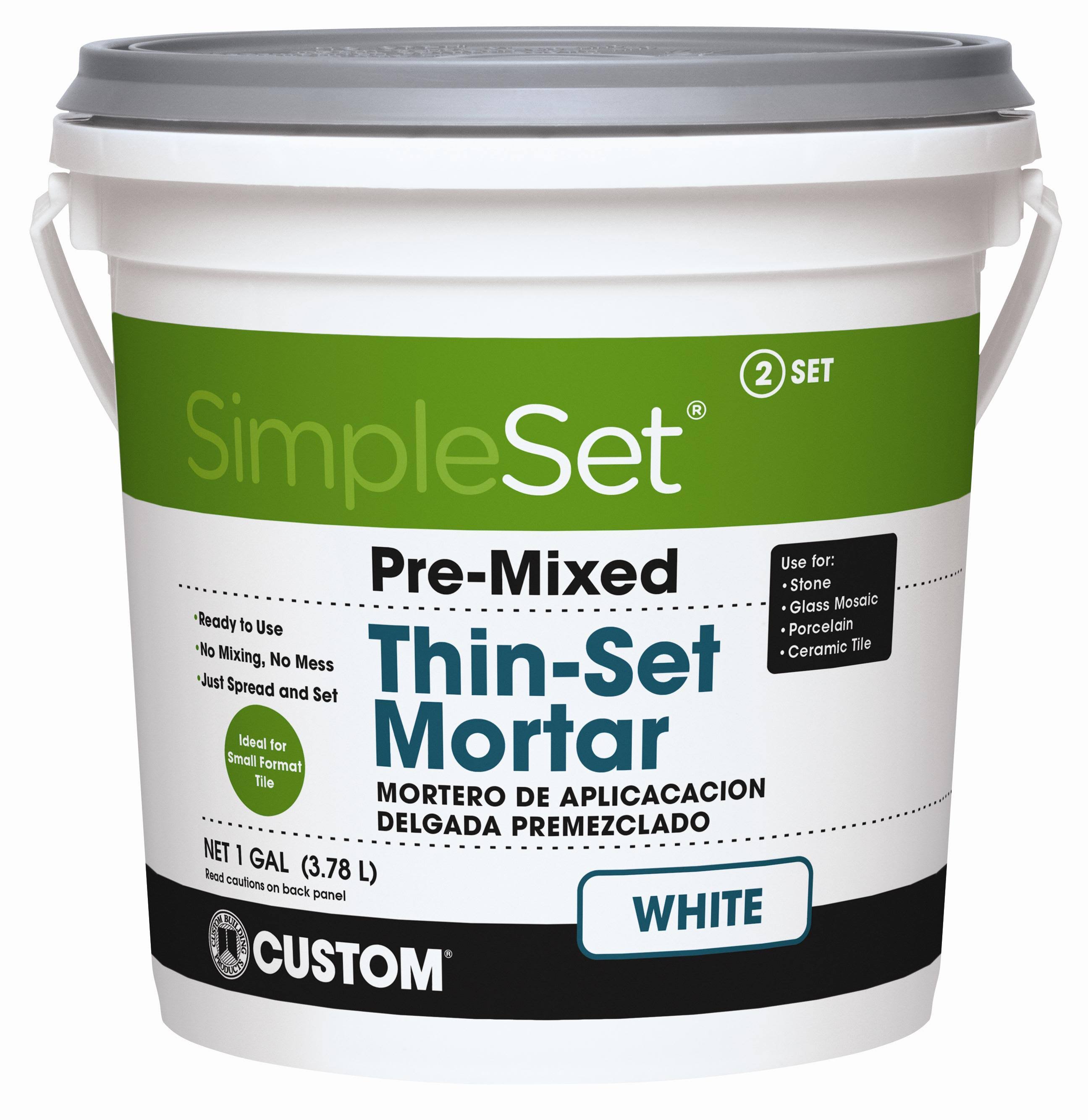 SimpleSet White 1 gal. Pre-Mixed Thin-Set Mortar