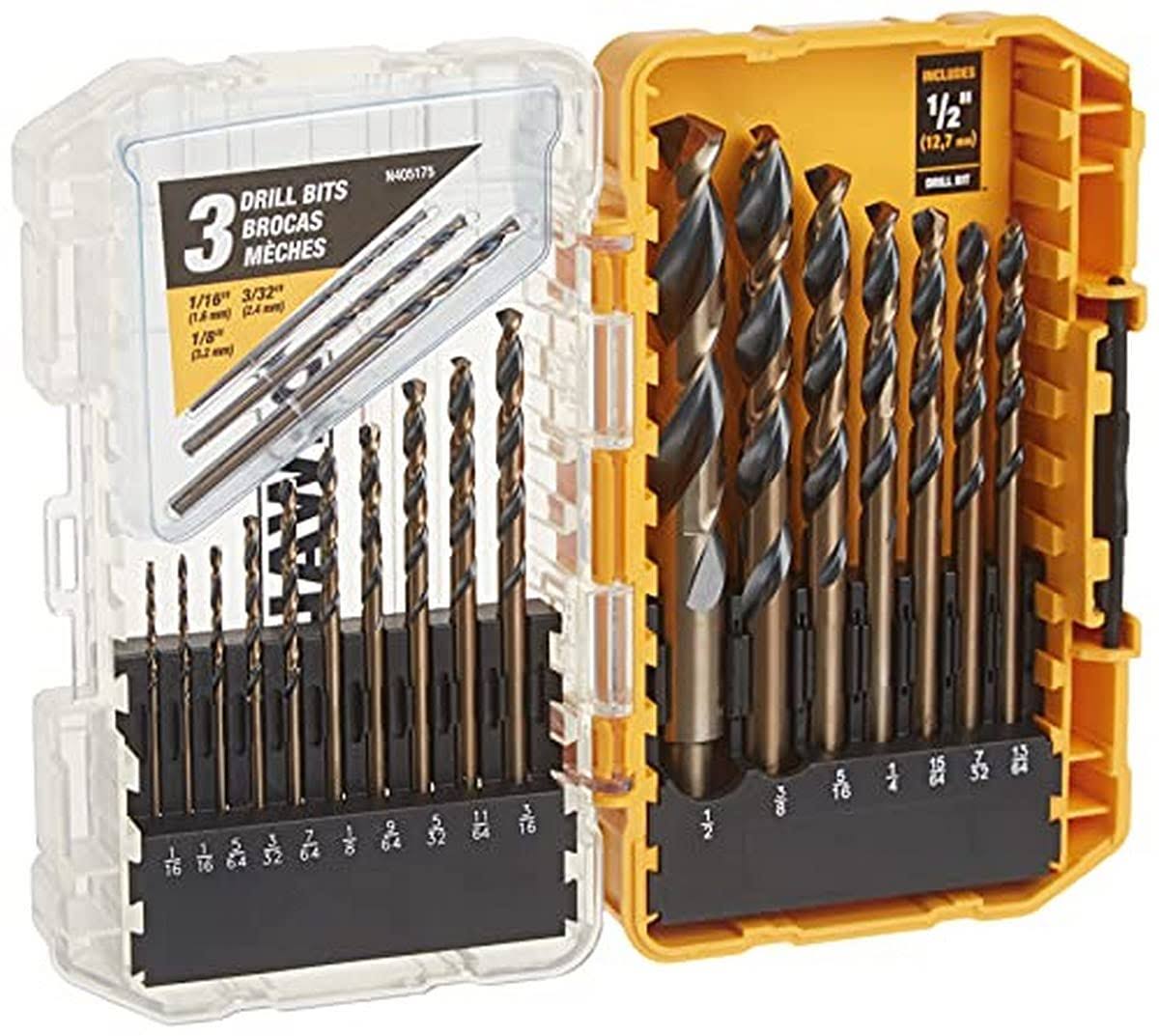 DeWalt DW1177 20-Piece Black-Oxide Metal Drill Bit Set
