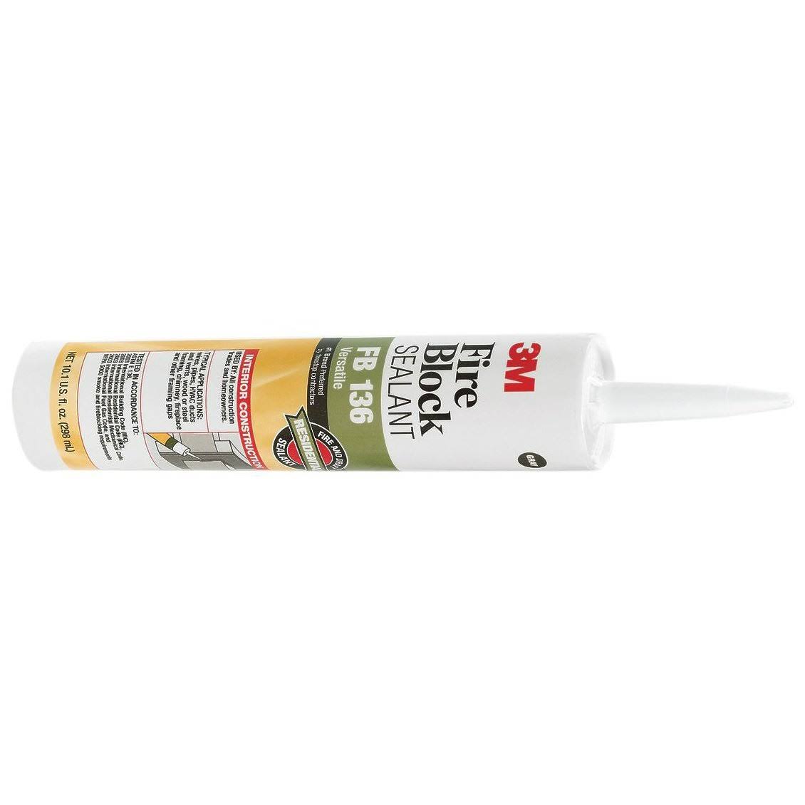 3M Fire Block Sealant, Gray- 10.1 oz bottle