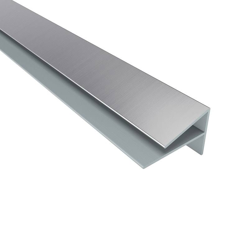 Fasade Outside Corner Trim Standard Profile, Brushed Aluminum (5 Pack)
