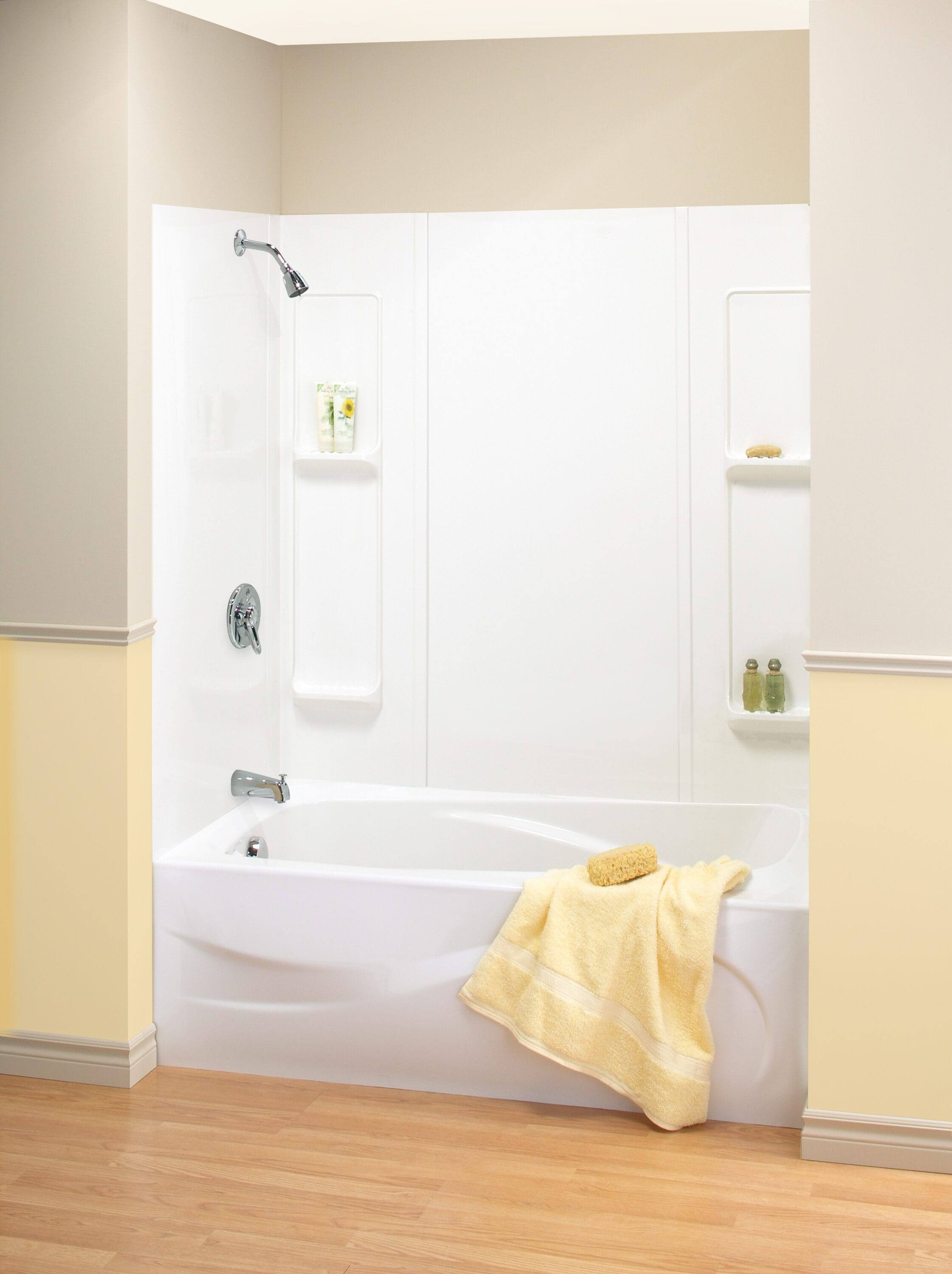 Mansfield Richland Tub Shower Wall in White- Each
